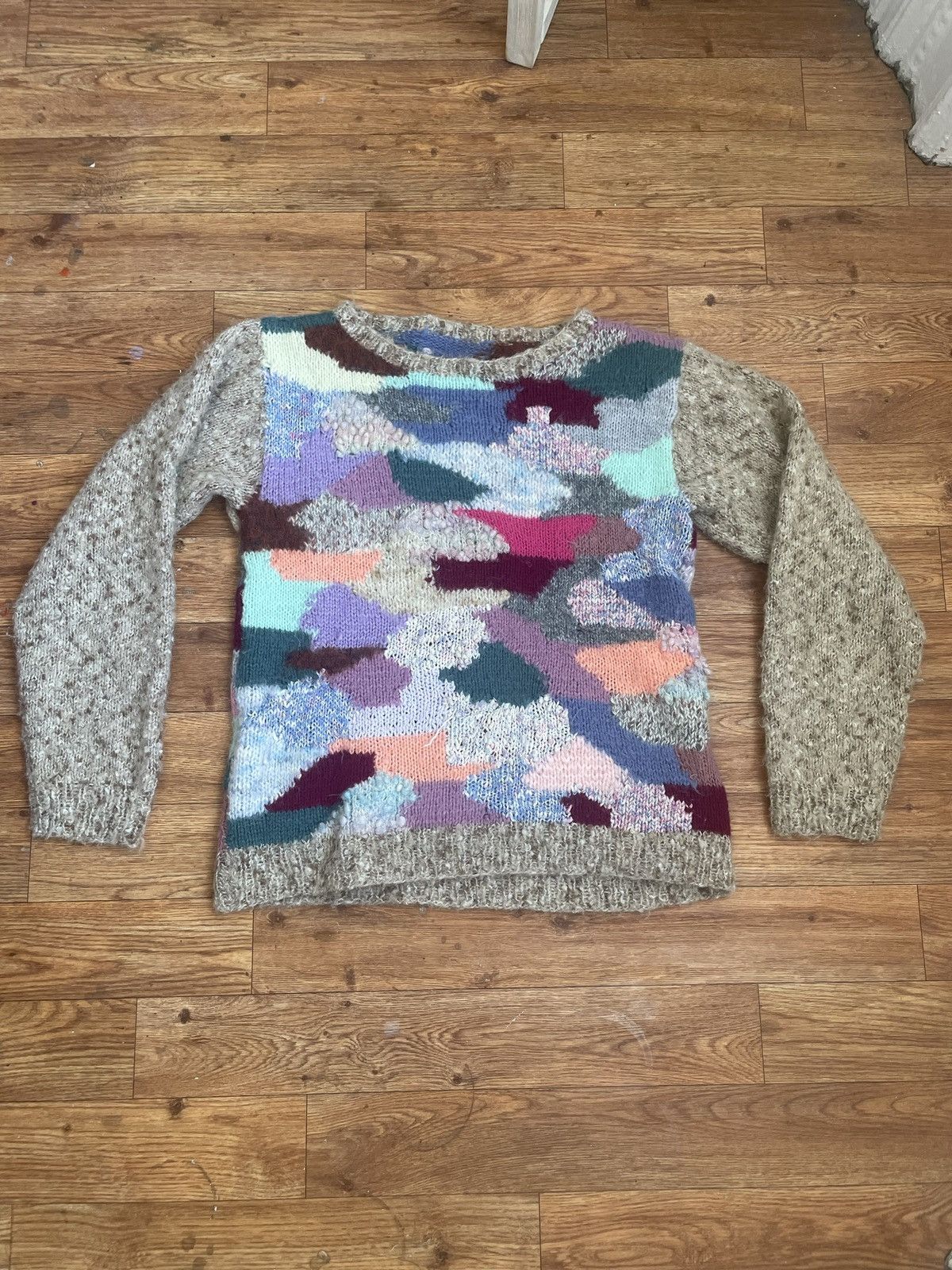 Vintage Vintage 70s Handknit 1/1 Sweater Size US M / EU 48-50 / 2 - 1 Thumbnail