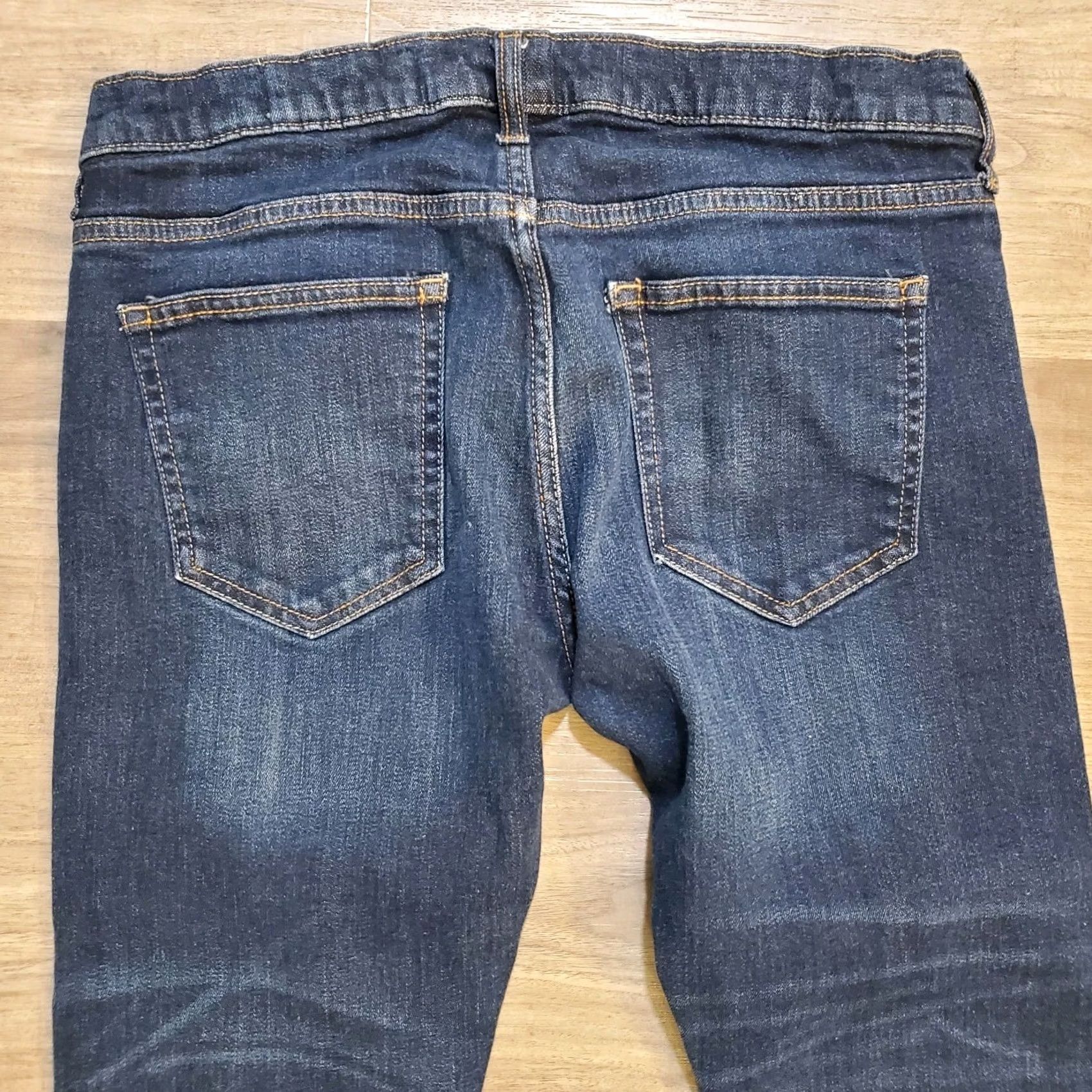 Gap Gap Best Girlfriend Stretch Selvedge Denim Womens Size 27P Dark Wash Size ONE SIZE - 3 Thumbnail