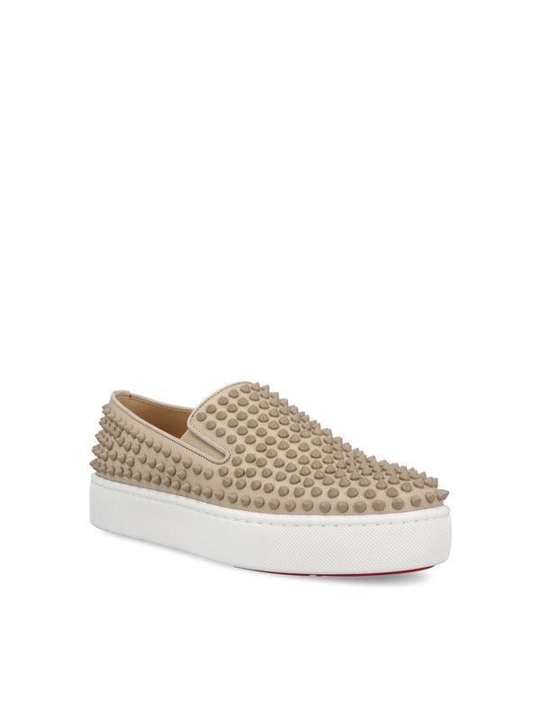 Christian Louboutin spikeboat beige Size US 13 / EU 46 - 1 Thumbnail