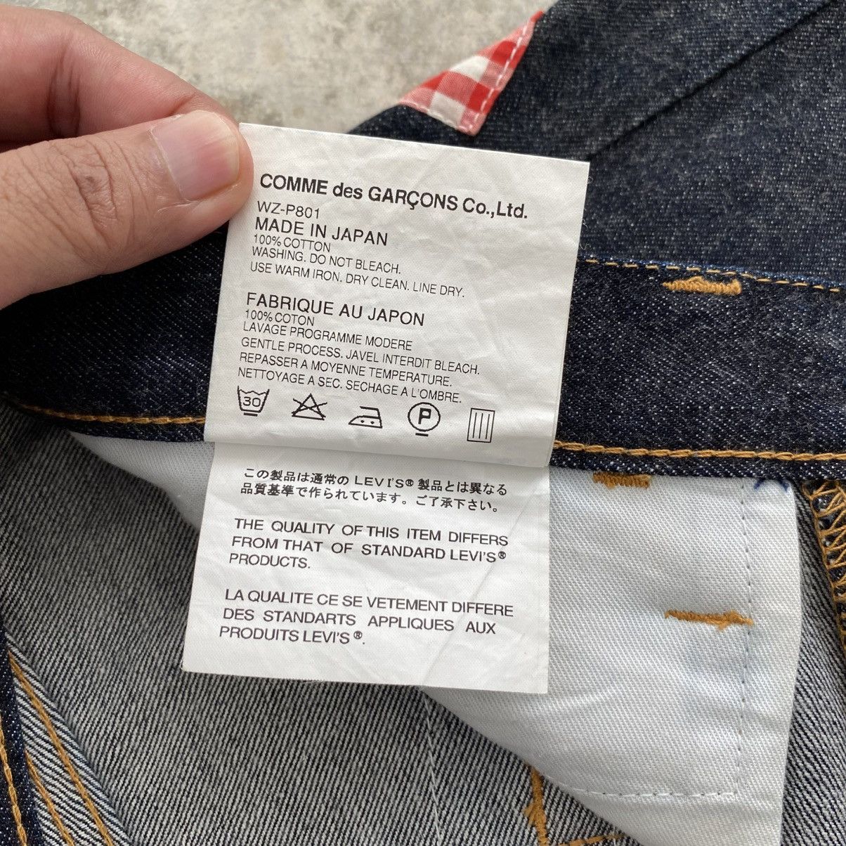 Junya Watanabe × Levi's SS09 Levis X Junya Watanabe Reconstruct Calico Trimmed Jeans Size US 34 / EU 50 - 18 Thumbnail