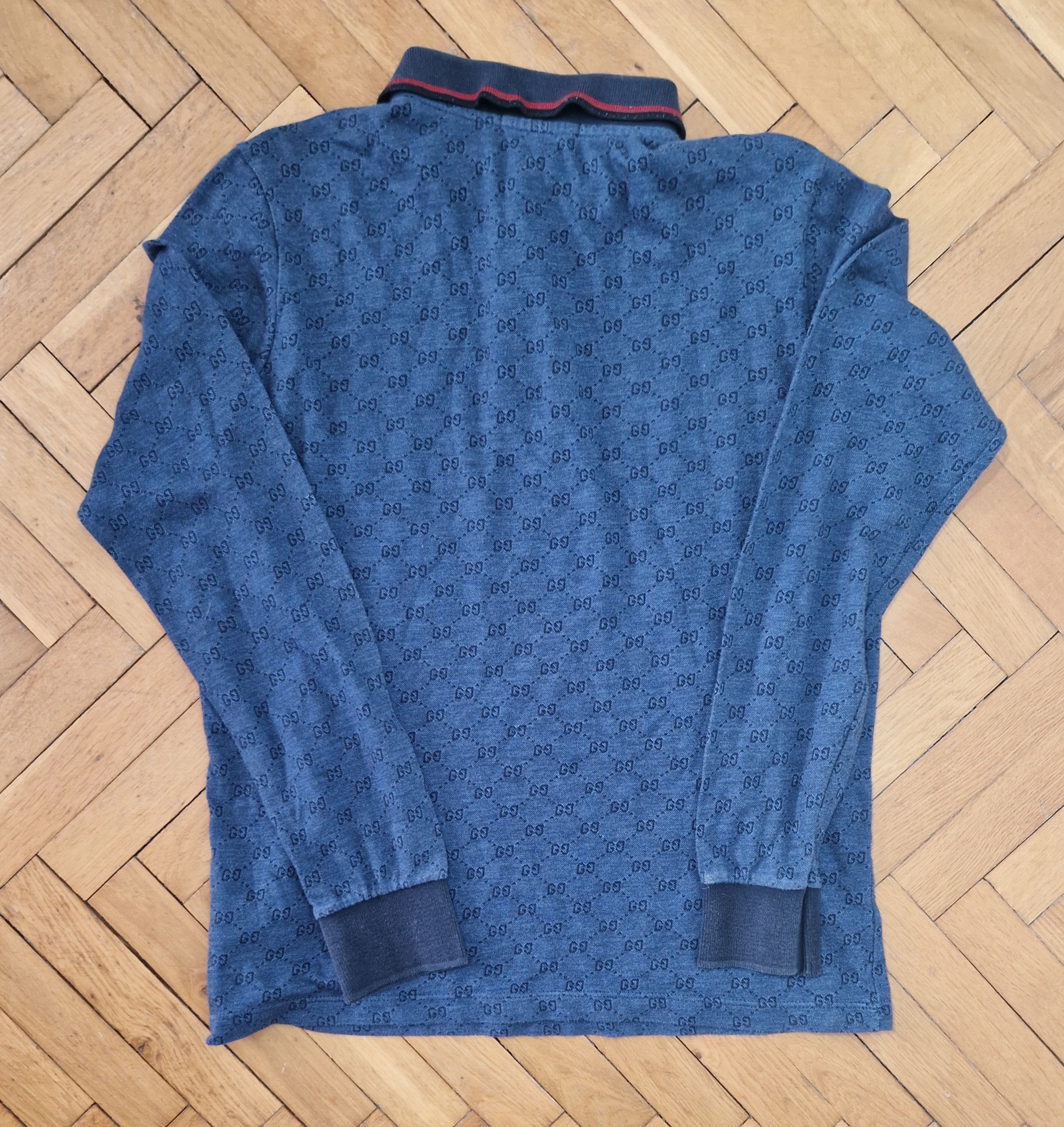 Gucci Gucci monogram longsleeve polo shirt Size US L / EU 52-54 / 3 - 5 Thumbnail