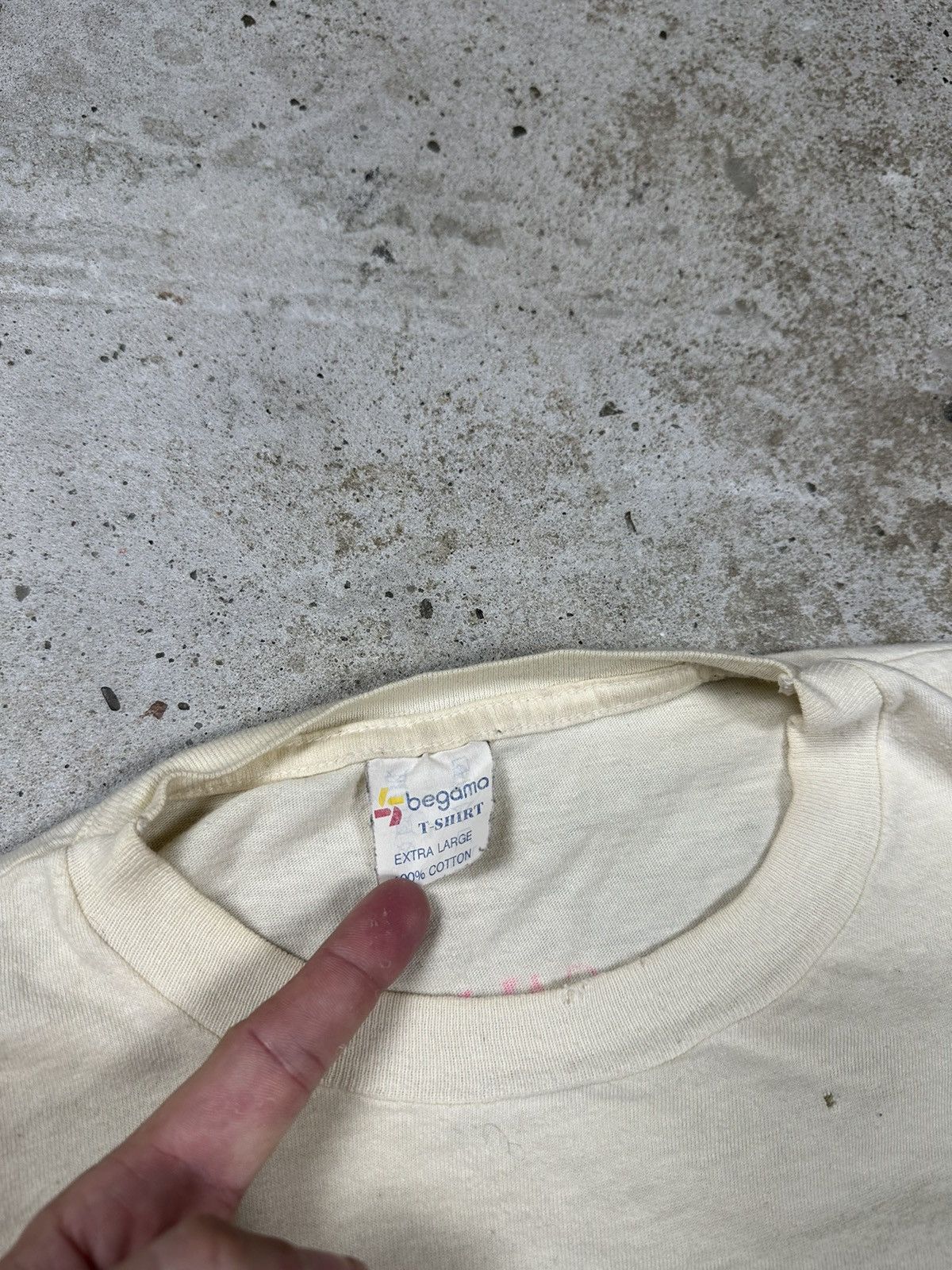 Vintage Vintage 90s Save The World Trashed Single Stitch Tee Size US XL / EU 56 / 4 - 10 Thumbnail