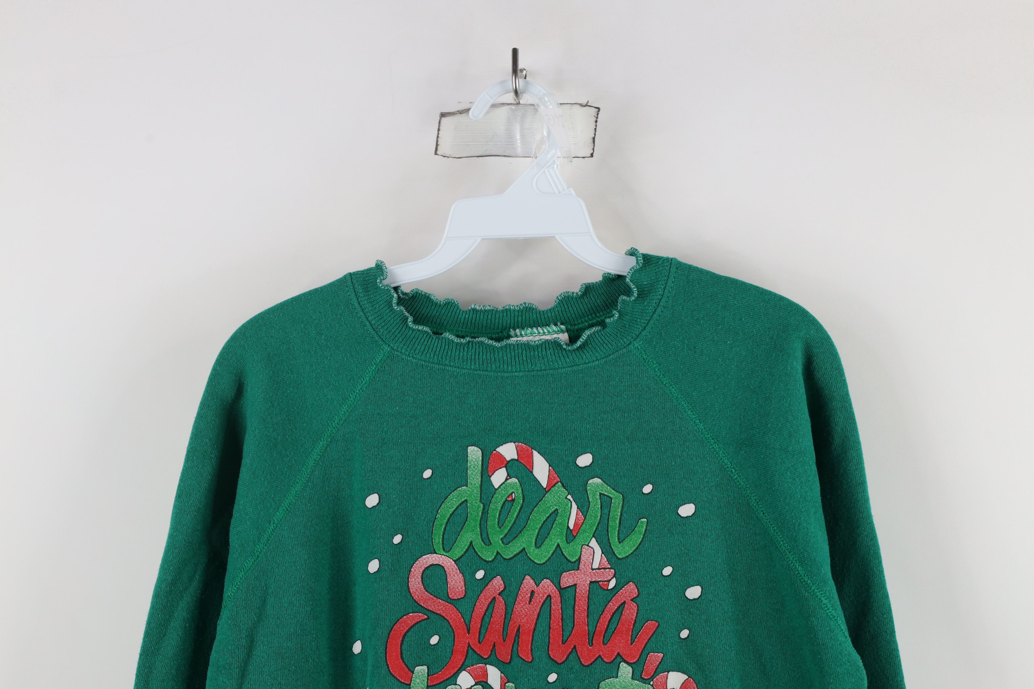 Vintage Vintage 90s Christmas Santa I Want It All Sweatshirt USA Size M / US 6-8 / IT 42-44 - 2 Thumbnail