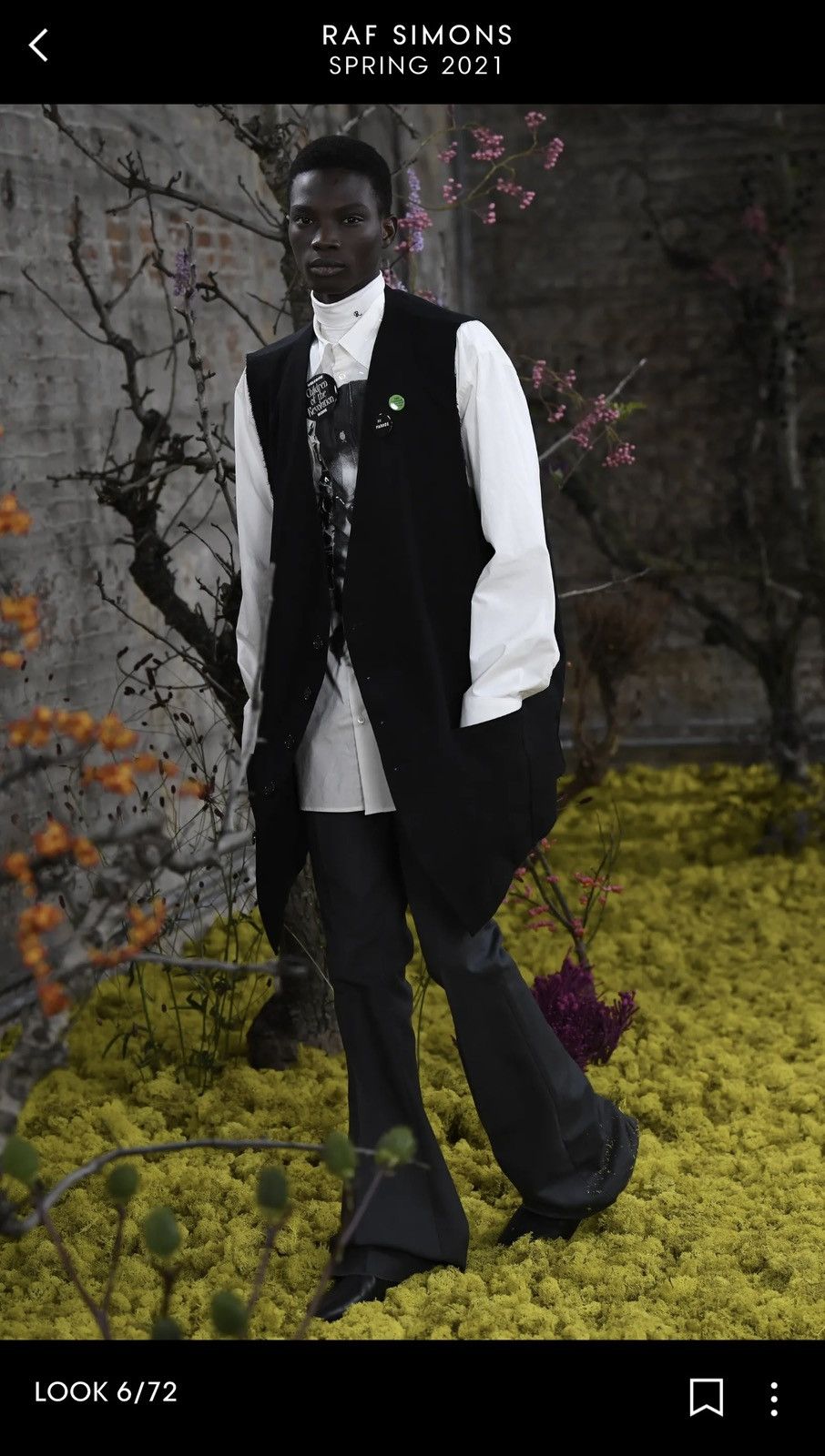 Raf Simons Raf Simons S/S 21 ruffles white black portrait Size US S / EU 44-46 / 1 - 4 Thumbnail