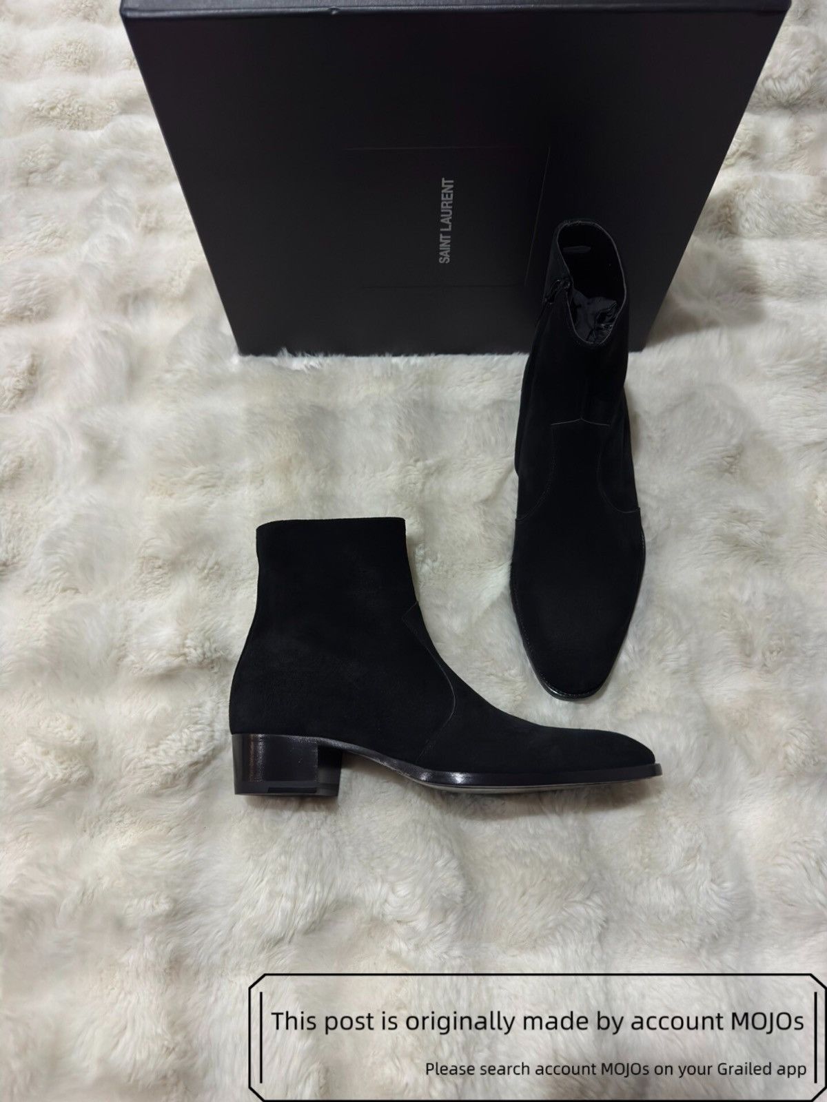 Saint Laurent Paris SLP Classic Ring Buckle Boot 41 (Sole Print