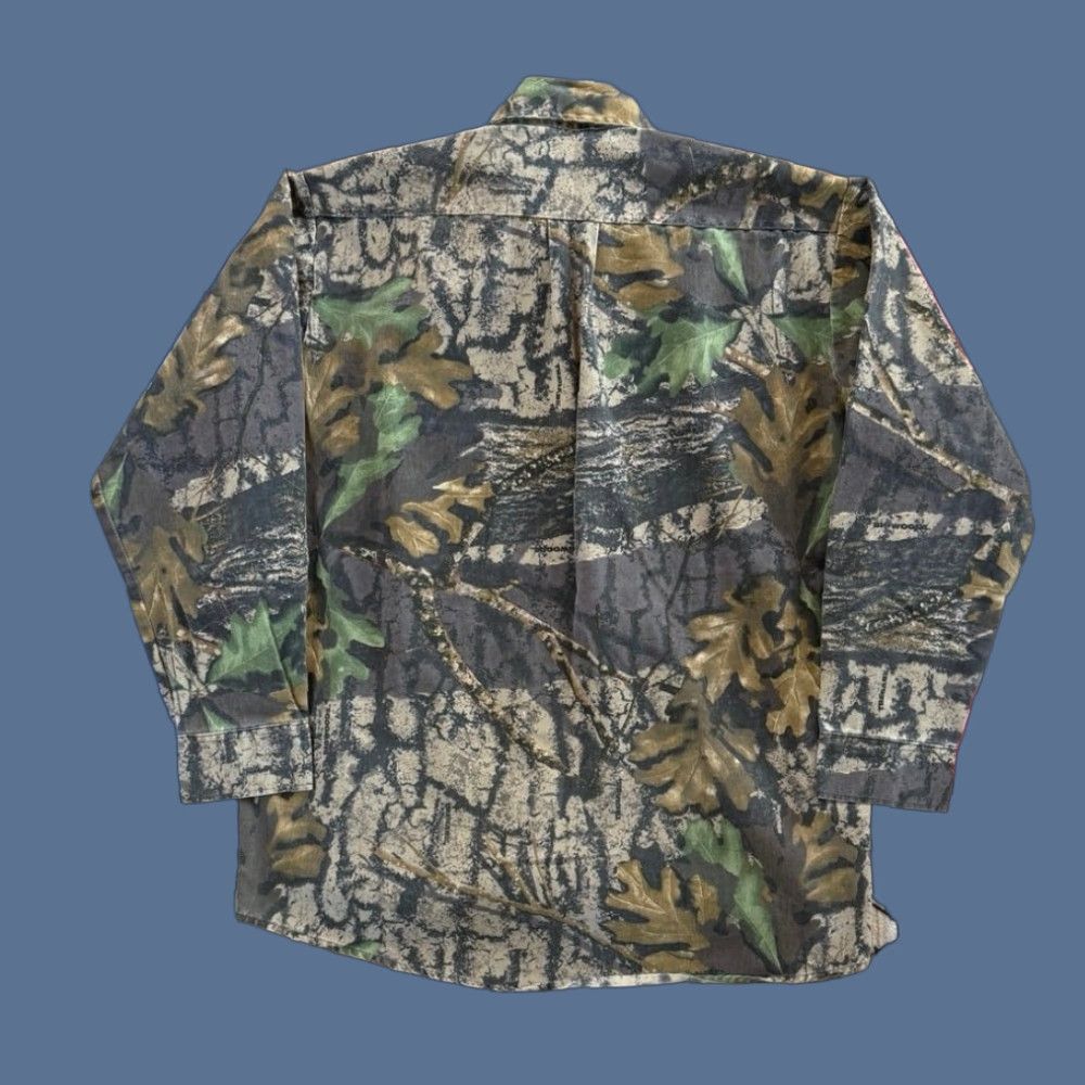 Jerzees VINTAGE Jerzees Bigwoods Camouflage Button-Down Shirt L Brown Mens 90s Camouflage Shirt Button-Up Shirt Size US L / EU 52-54 / 3 - 1 Thumbnail
