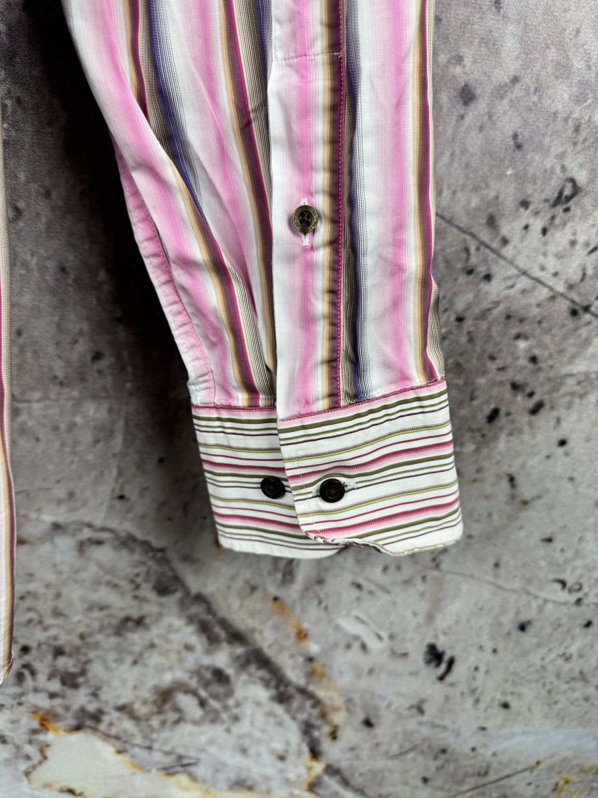 Etro Men’s Etro Milano Striped Shirt Button Up Long Sleeve Size US XXL / EU 58 / 5 - 14 Thumbnail