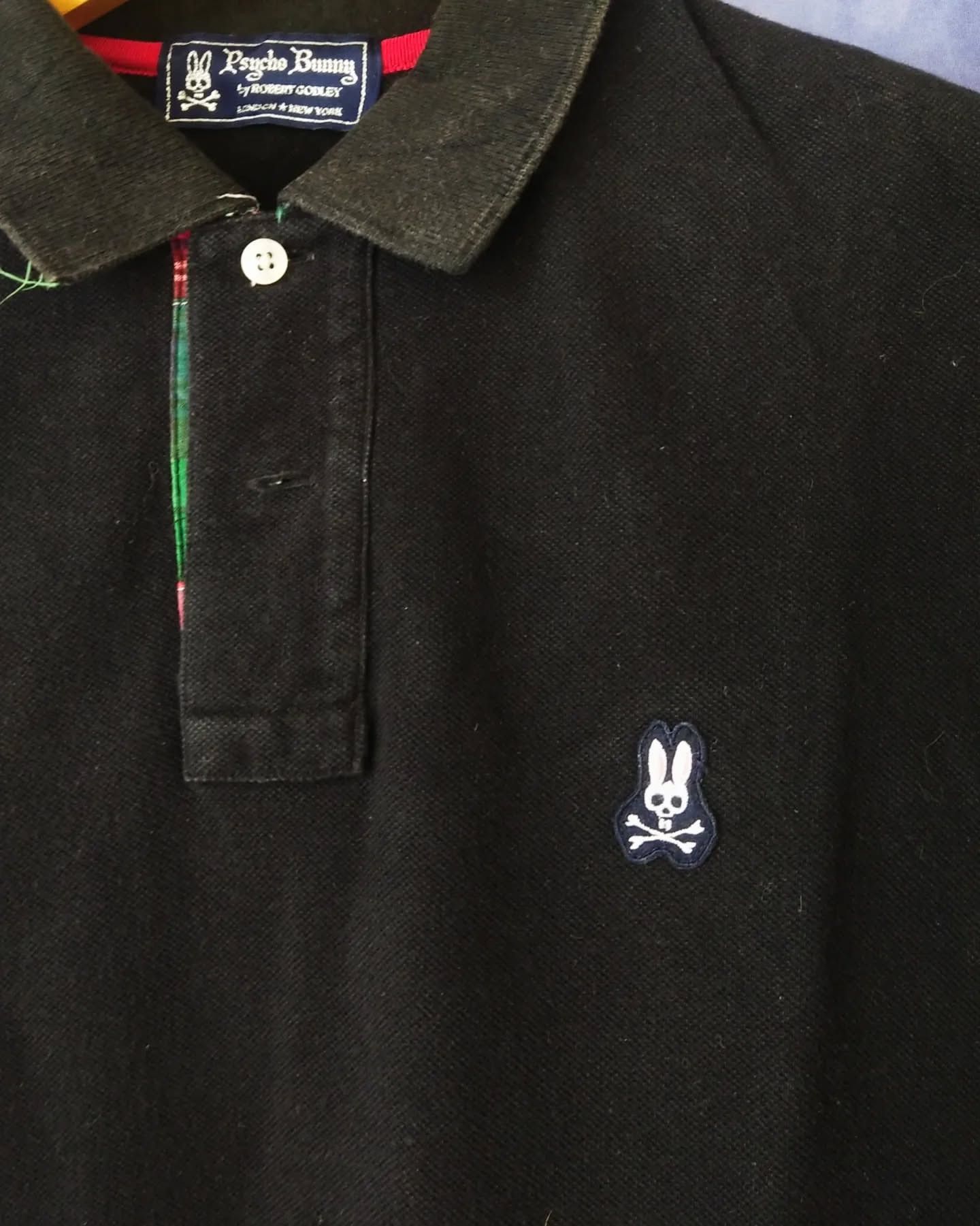 Psycho Bunny Psycho Bunny Black Polo Shirt Skull Logo Size M / US 6-8 / IT 42-44 - 2 Thumbnail