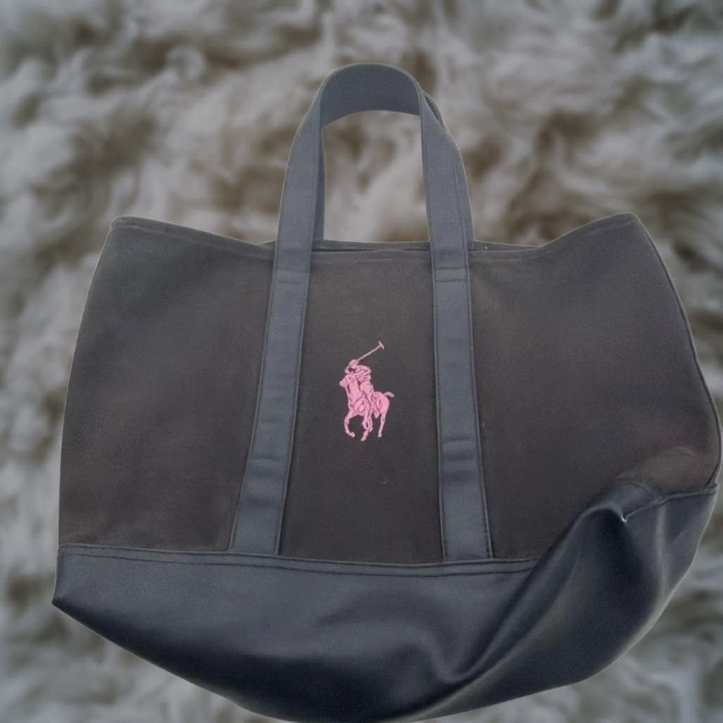 Ralph Lauren Ralph Lauren Women Tote Bag Logo Embroidery Pink Limited Edition Designer C Size ONE SIZE - 1 Thumbnail
