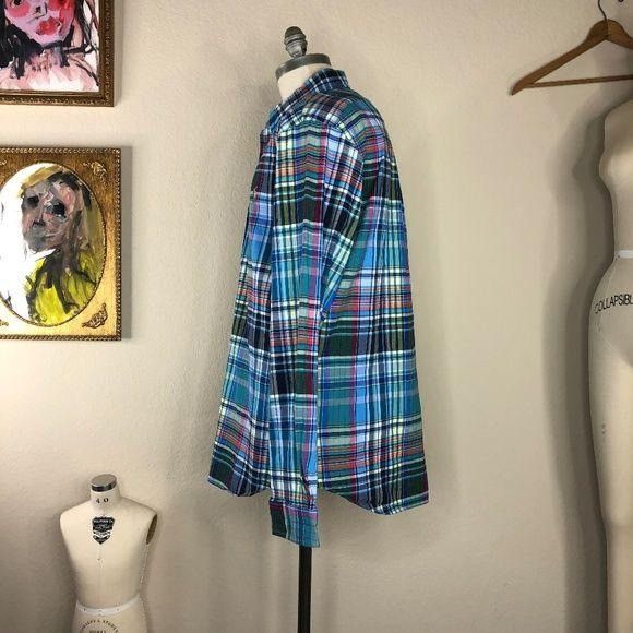 Polo Ralph Lauren Polo Ralph Lauren Plaid Multi Color Slim Fit Butto Size US XL / EU 56 / 4 - 3 Thumbnail