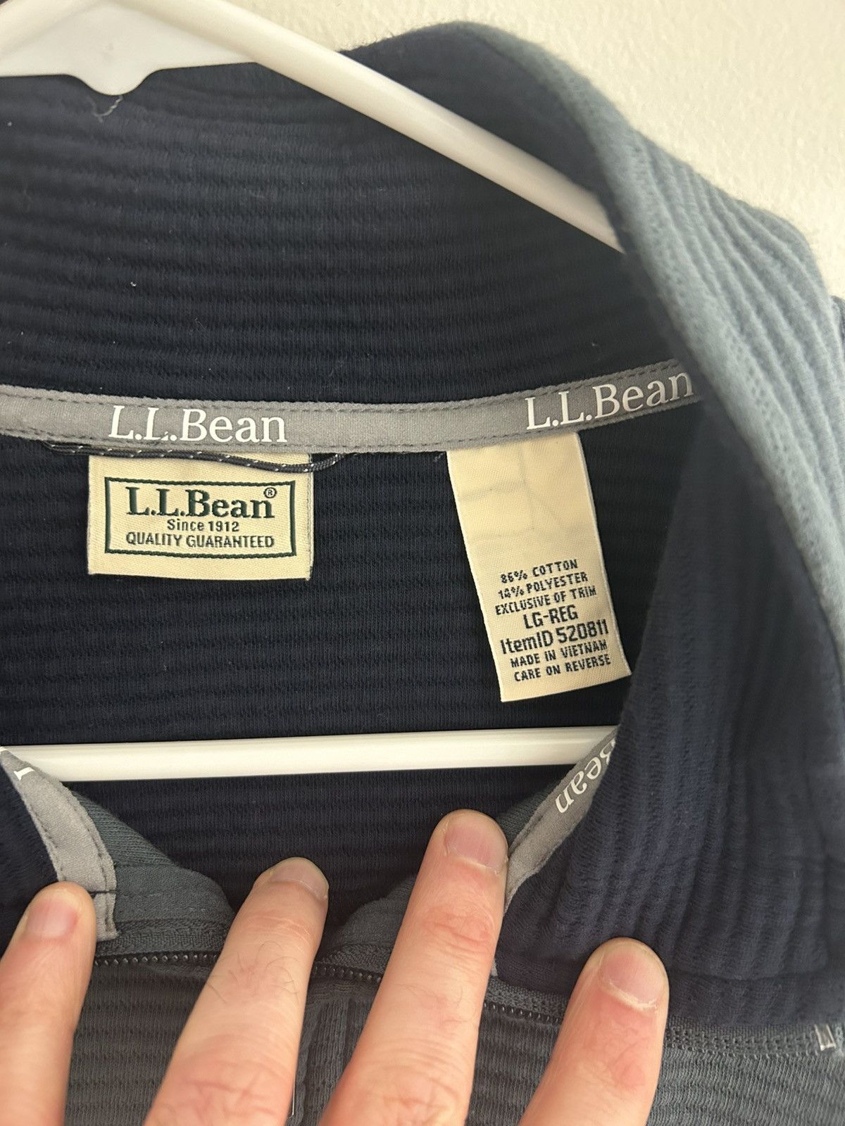 L.L. Bean L.L. Bean Men’s Lakewashed Double-Knit 1/4 Zip Pullover NWOT Size US L / EU 52-54 / 3 - 2 Thumbnail