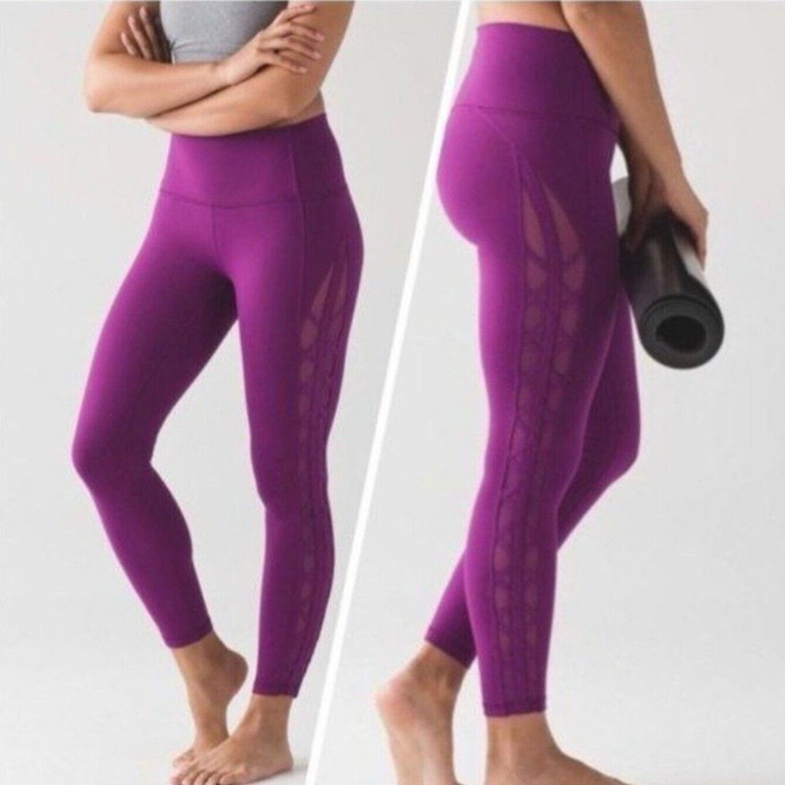 Lululemon Lululemon High Times Rhythm Leggings in Chilled Grape Size 6 Size 28" / US 6 / IT 42 - 2 Thumbnail