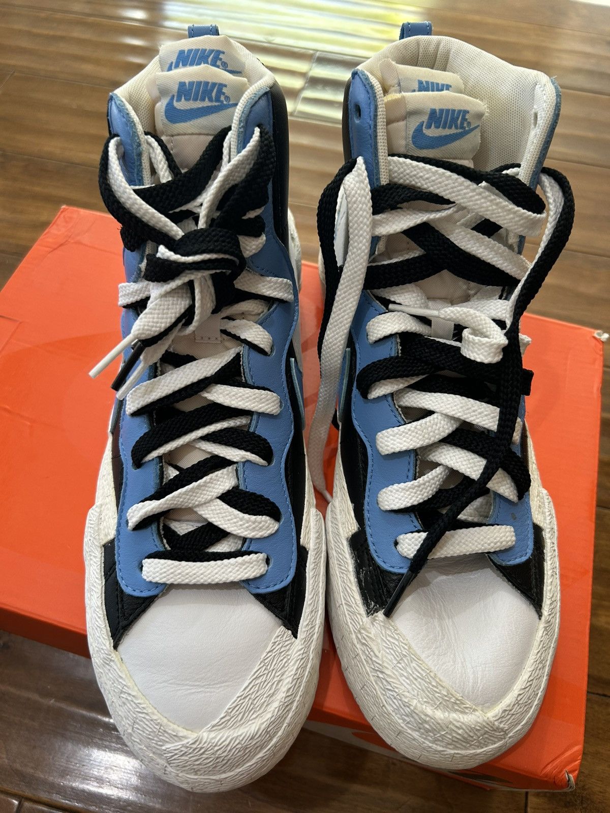 Nike Nike Sacai Blazer Mid Blue/White BV0072 001 Size US 9 / EU 42 - 4 Thumbnail