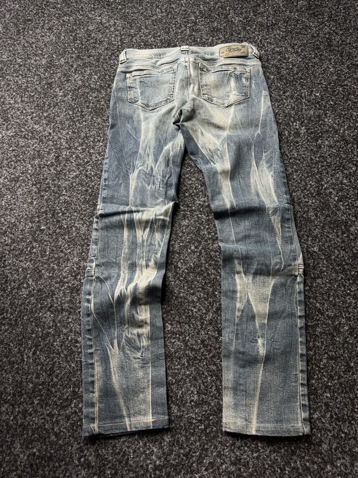 Diesel Diesel Jegonfire Opium 00s Y2K Faded Biker Skinny Jeans W27 Size 27" / US 4 / IT 40 - 11 Thumbnail