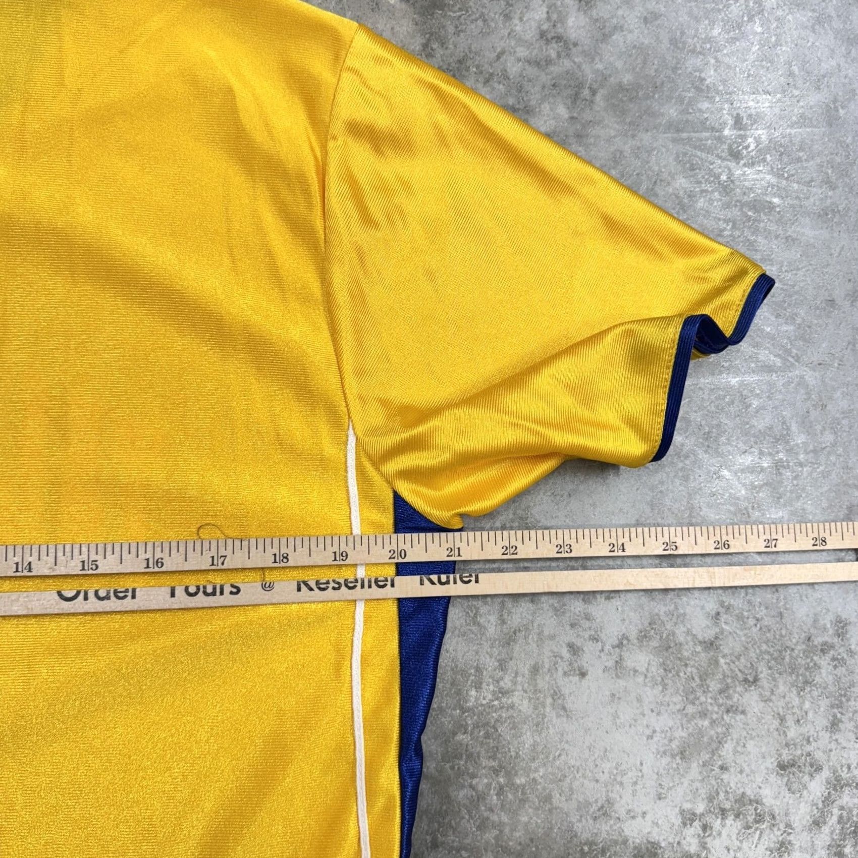 Vintage Tallahassee Shirt Womens L Yellow Blue Jersey V Neck Athletic Speedline Size L / US 10 / IT 46 - 7 Thumbnail