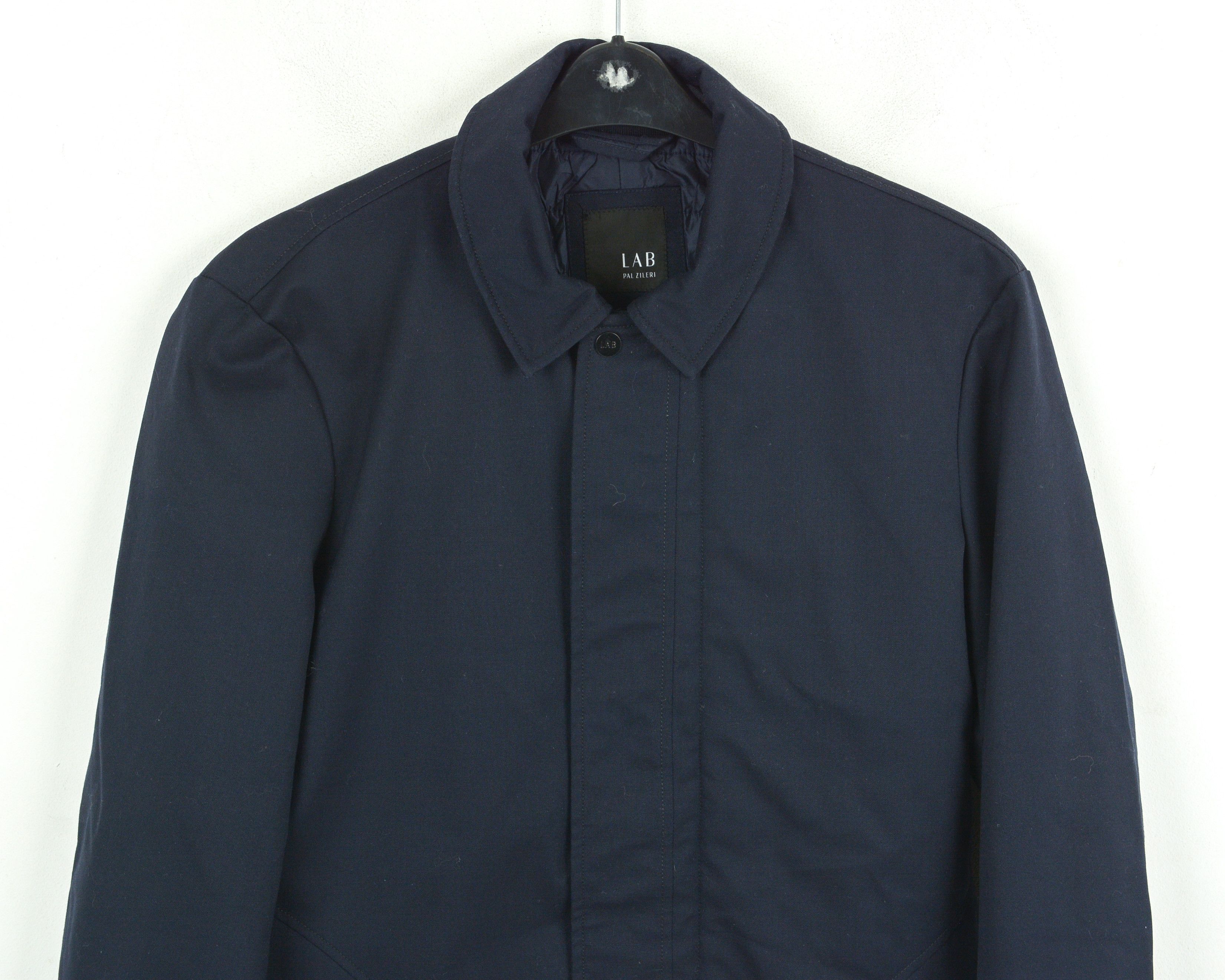 Pal Zileri Wool blend Jacket UK 40 US Over Coat Trench Mac EU 50 Navy Size US M / EU 48-50 / 2 - 2 Thumbnail