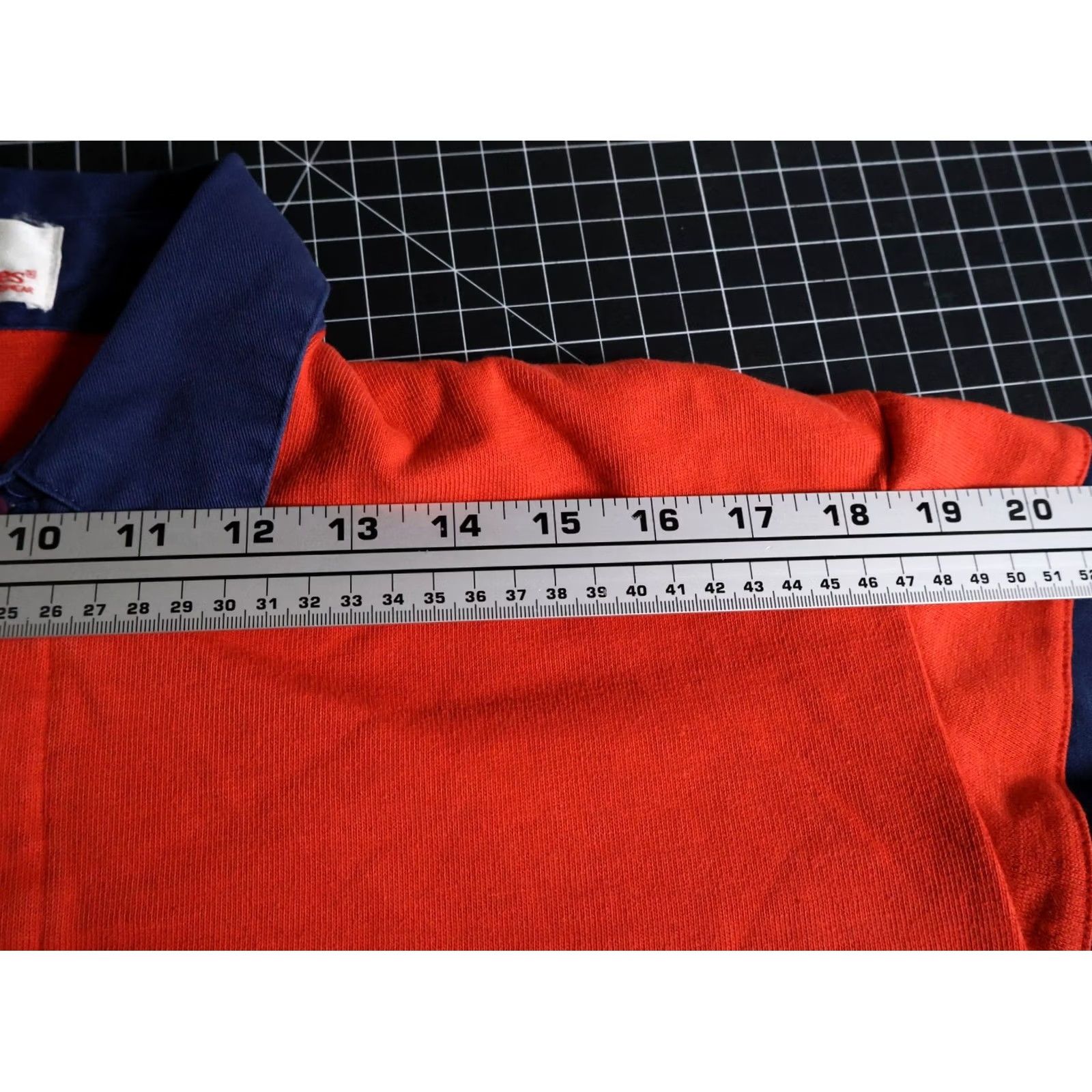 Hush Puppies VINTAGE Hush Puppies Polo Shirt Men: Rugby, Striped, Orange, White, 80s, Lightweight, Cotton Blend, Size S Size US S / EU 44-46 / 1 - 7 Thumbnail