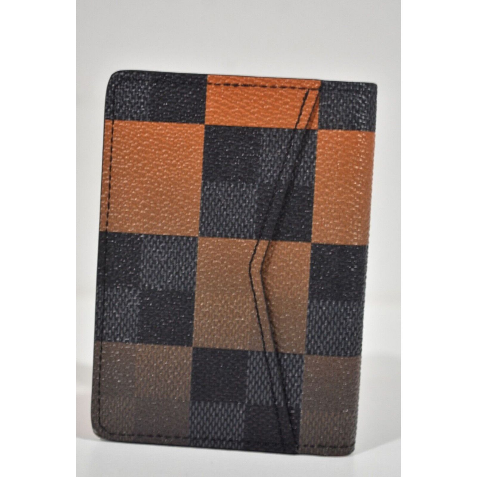 Louis Vuitton Louis Vuitton Orange Monogram Logo Pocket Organizer Wallet Size ONE SIZE - 4 Thumbnail