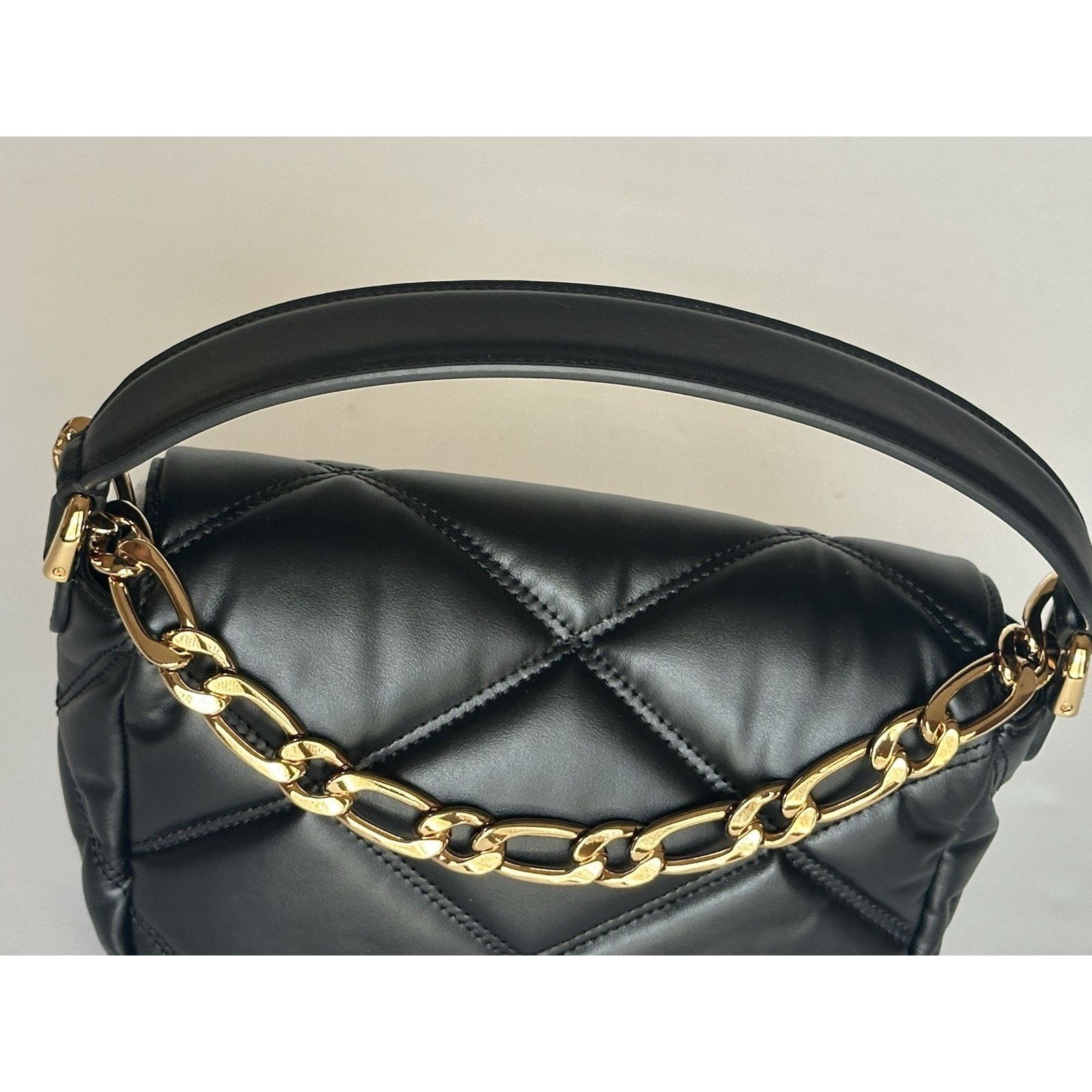 Versace Versace Quilted Leather Black Small Shoulder Bag 1014521 Size ONE SIZE - 7 Thumbnail