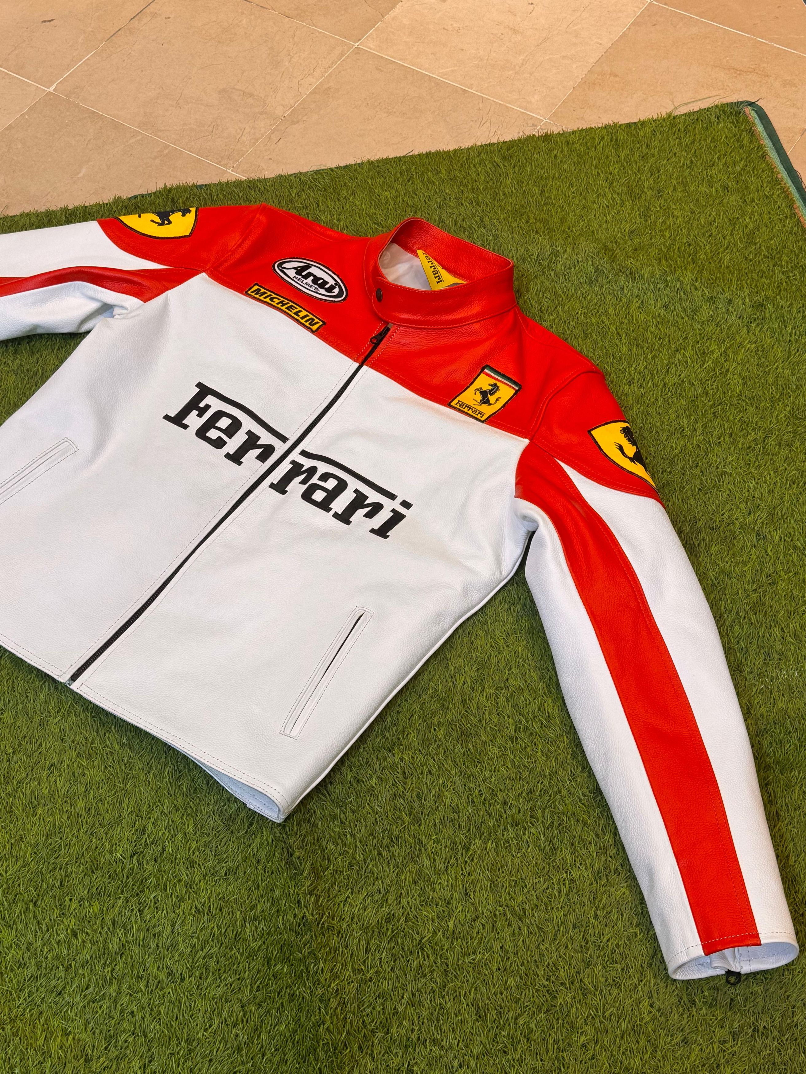 Ferrari × Vintage Vintage Ferrari Leather Jacket Size US L / EU 52-54 / 3 - 1 Thumbnail