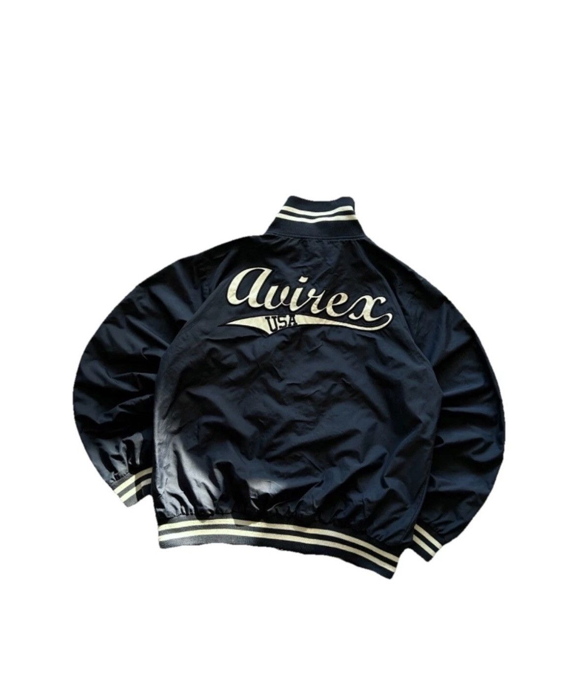 Avirex Vintage Avirex Bomber Jacket Big Logo USA Army High Neck 00s Size US M / EU 48-50 / 2 - 1 Thumbnail
