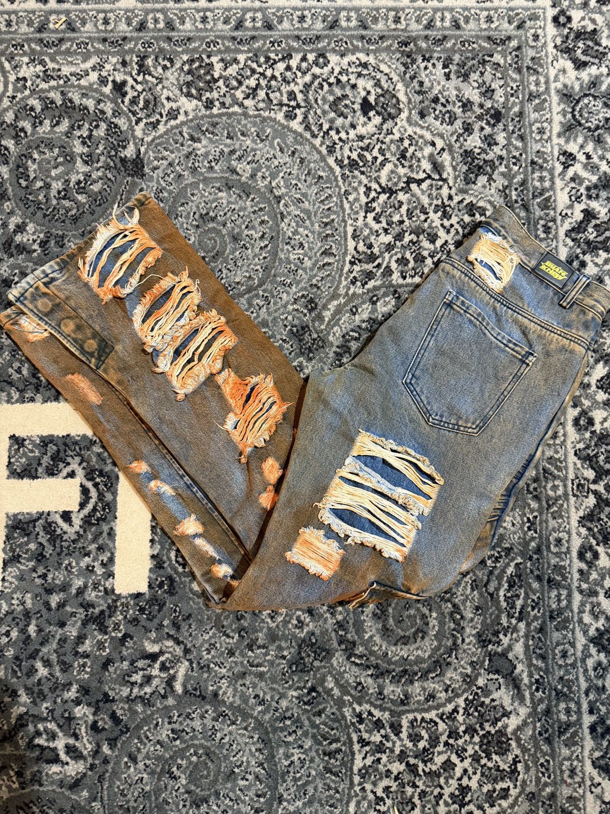 Ryan Knew Ryan Knew denim blue orange Size US 32 / EU 48 - 1 Thumbnail