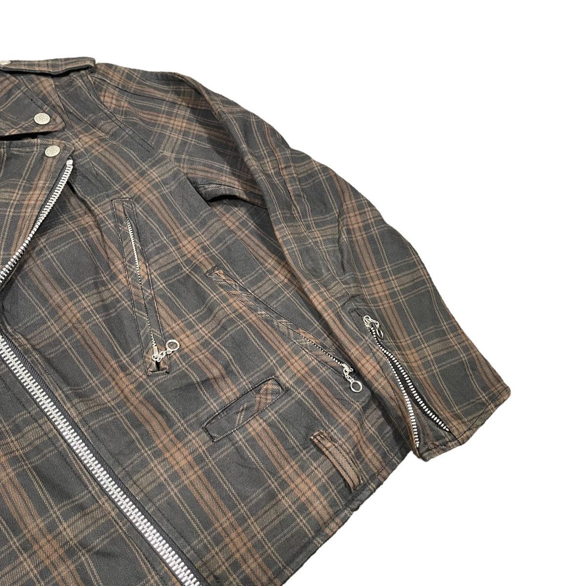 If Six Was Nine × PPFM × Tornado Mart Ozone Rocks Punk Grunge Skinhead Flannel Biker Jacket Size US S / EU 44-46 / 1 - 4 Thumbnail