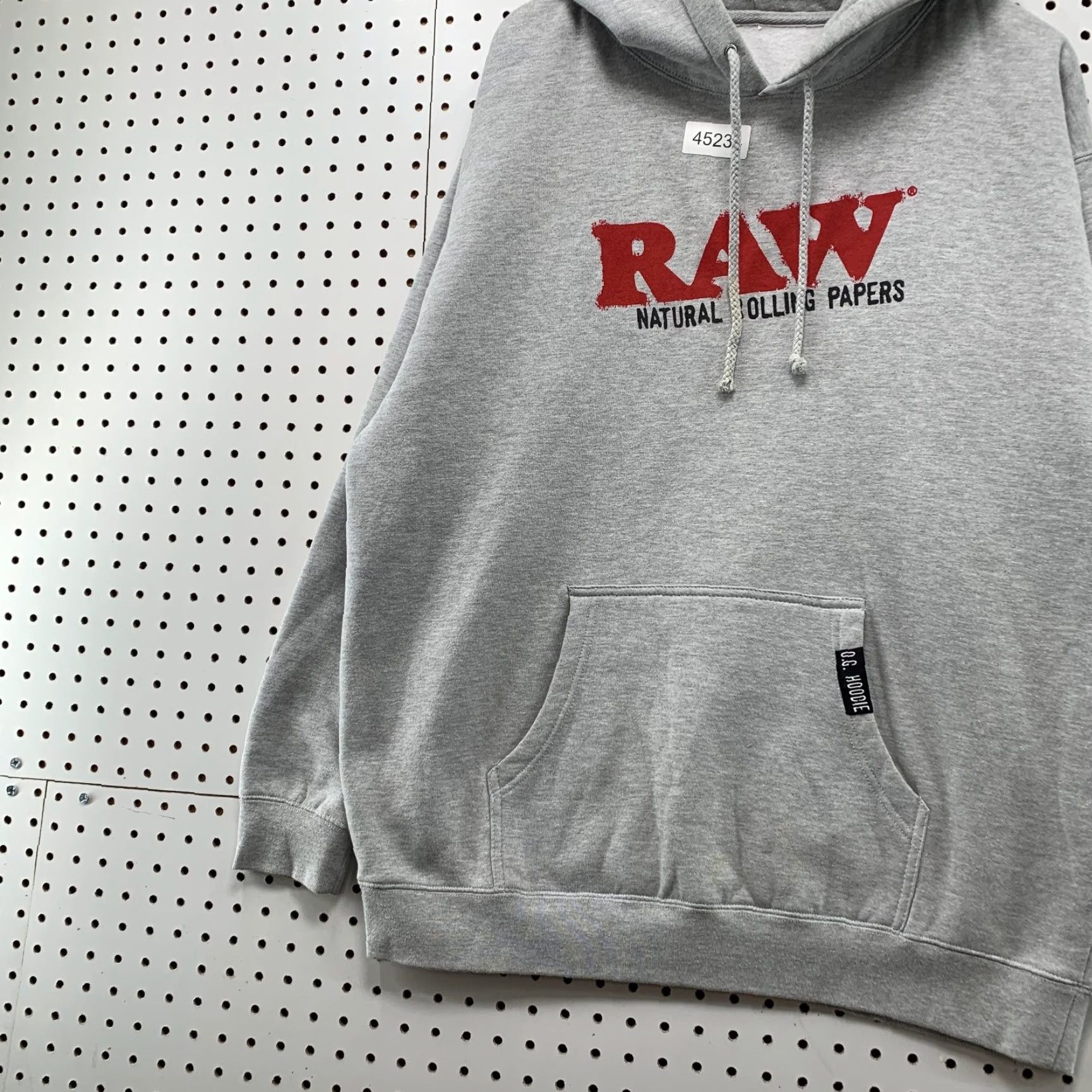 Vintage RAW OG Hoodie Sweatshirt Mens XL Gray Hooded Fleece WIZ Rolling Paper New Size US XL / EU 56 / 4 - 4 Thumbnail