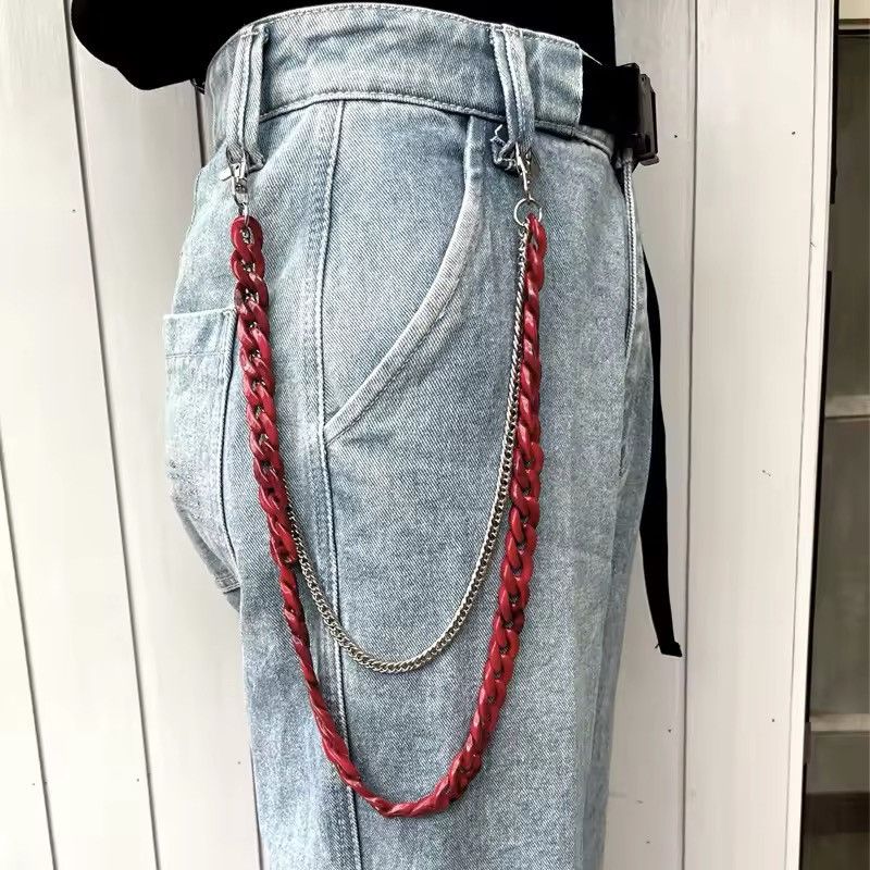 Jewelry Retro Red Waist Pants Chain Size ONE SIZE - 2 Thumbnail