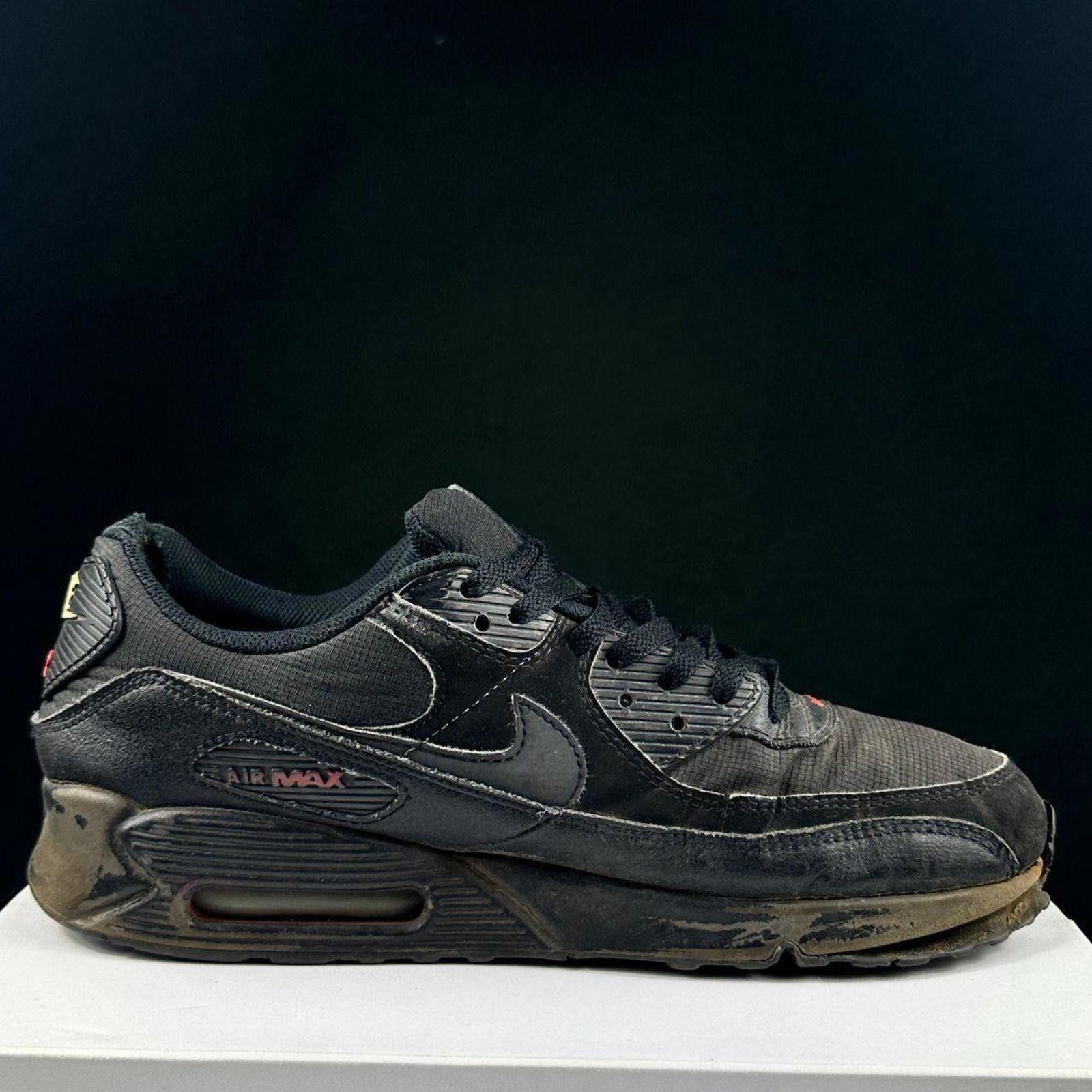 Nike ⛓️ RUGGED TRIPLE BLACK NIKE AIR MAX 90 ⛓️ Size US 11 / EU 44 - 2 Thumbnail