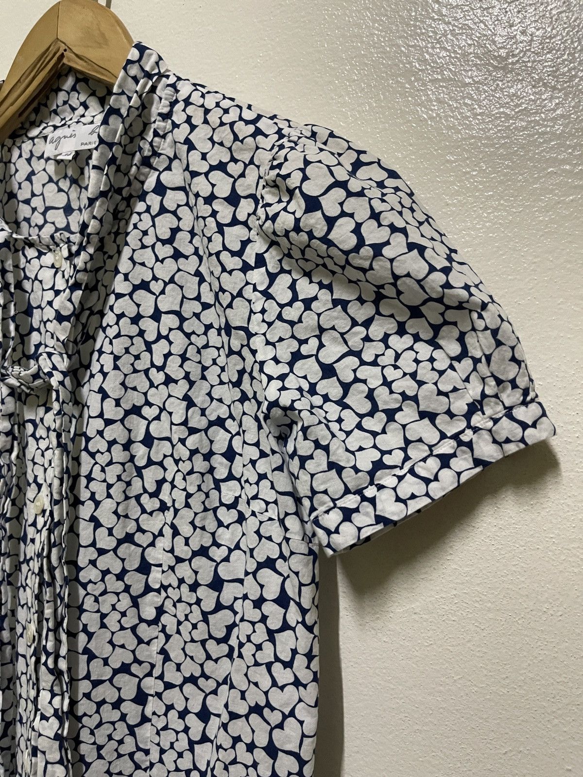 agnes b. Agnes b. Love Full Print Shirt Long Collar Size XS / US 0-2 / IT 36-38 - 4 Thumbnail