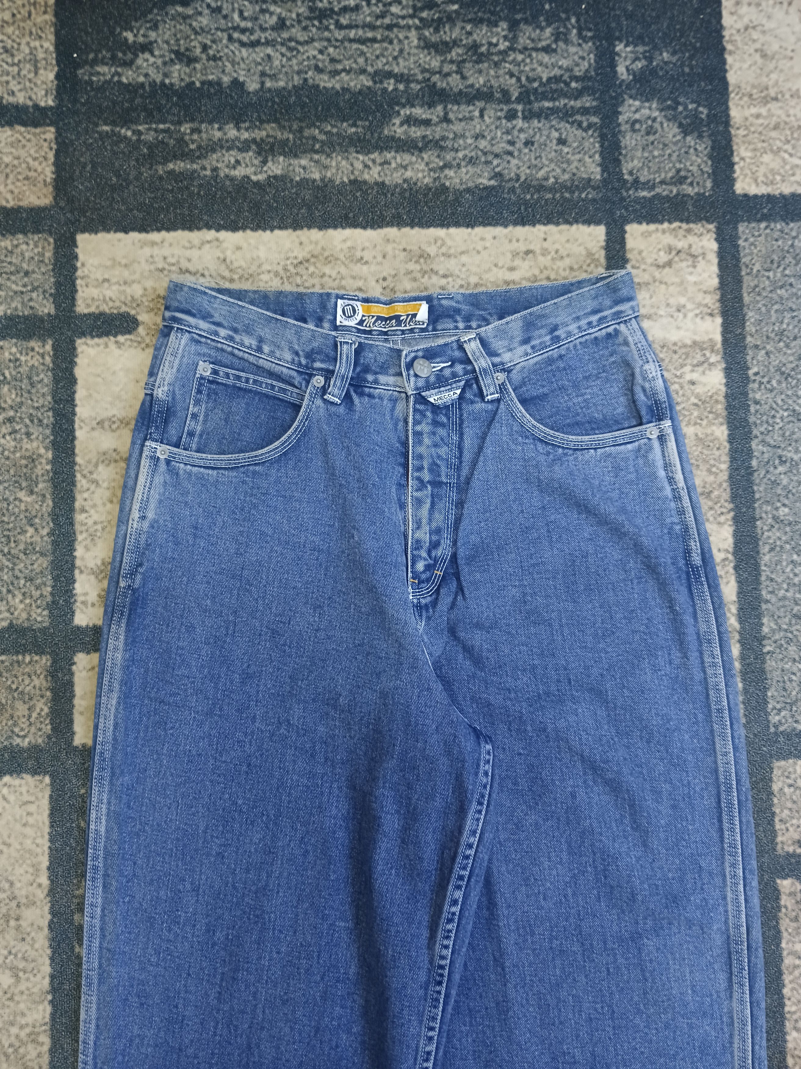 Mecca TRENDING WIDE PANTS🔥DISTRESSED MECCA DENIM Size US 31 - 4 Thumbnail
