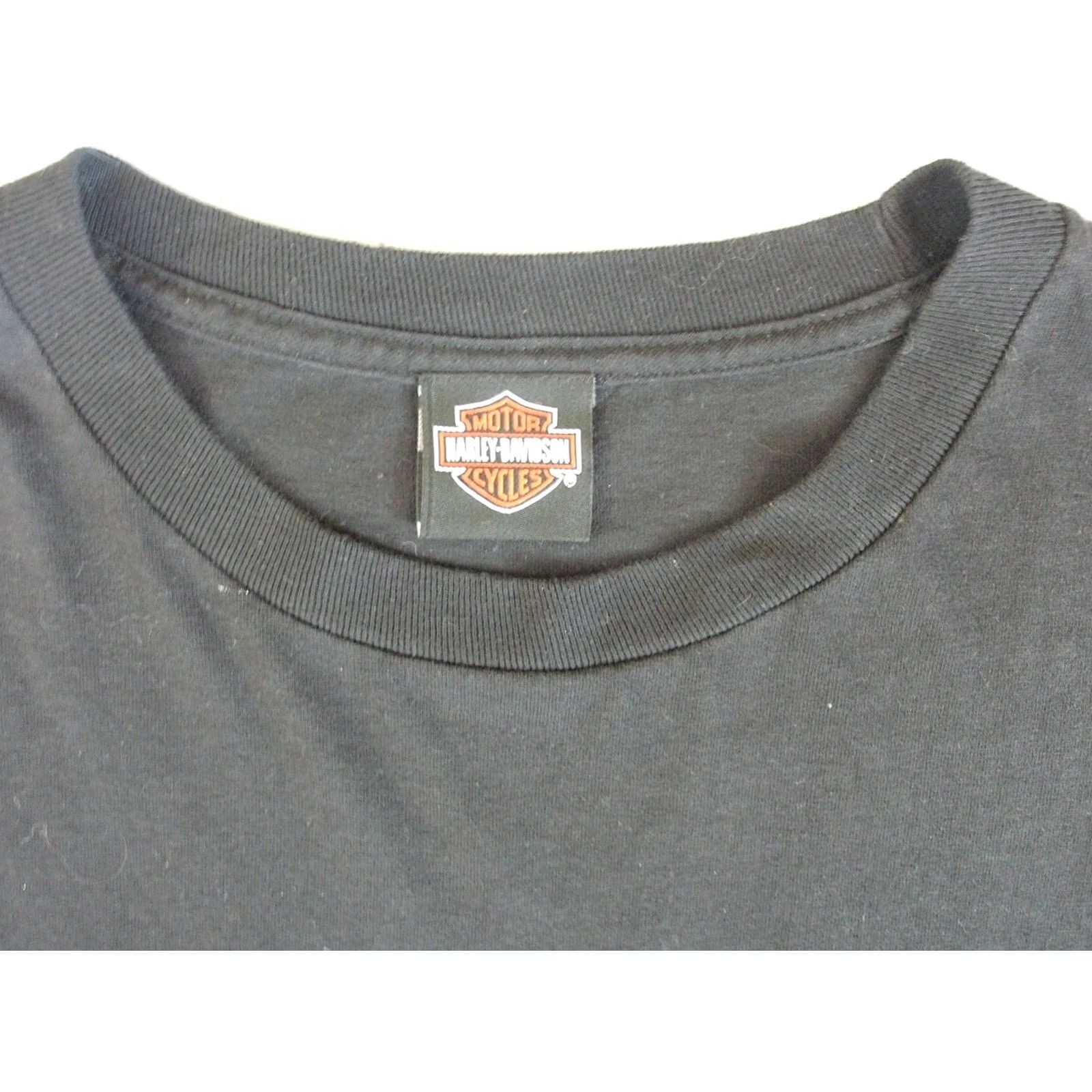 Harley Davidson Harley-Davidson Motorcycles Shirt Mens 2XL Black Graphic Print Double-Sided Laconia Bike Week Meredith NH USA 2016 Vintage? No Size US XXL / EU 58 / 5 - 4 Thumbnail