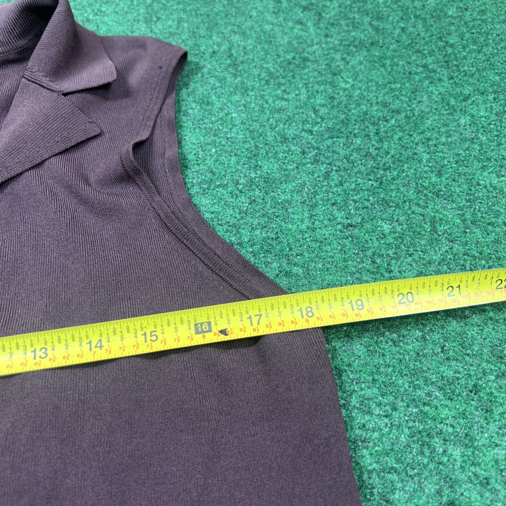 Vintage Cable & Gauge Sport Dress Button Women's XL Sleeveless 2 Pockets Brown Size XL / US 12-14 / IT 48-50 - 4 Thumbnail