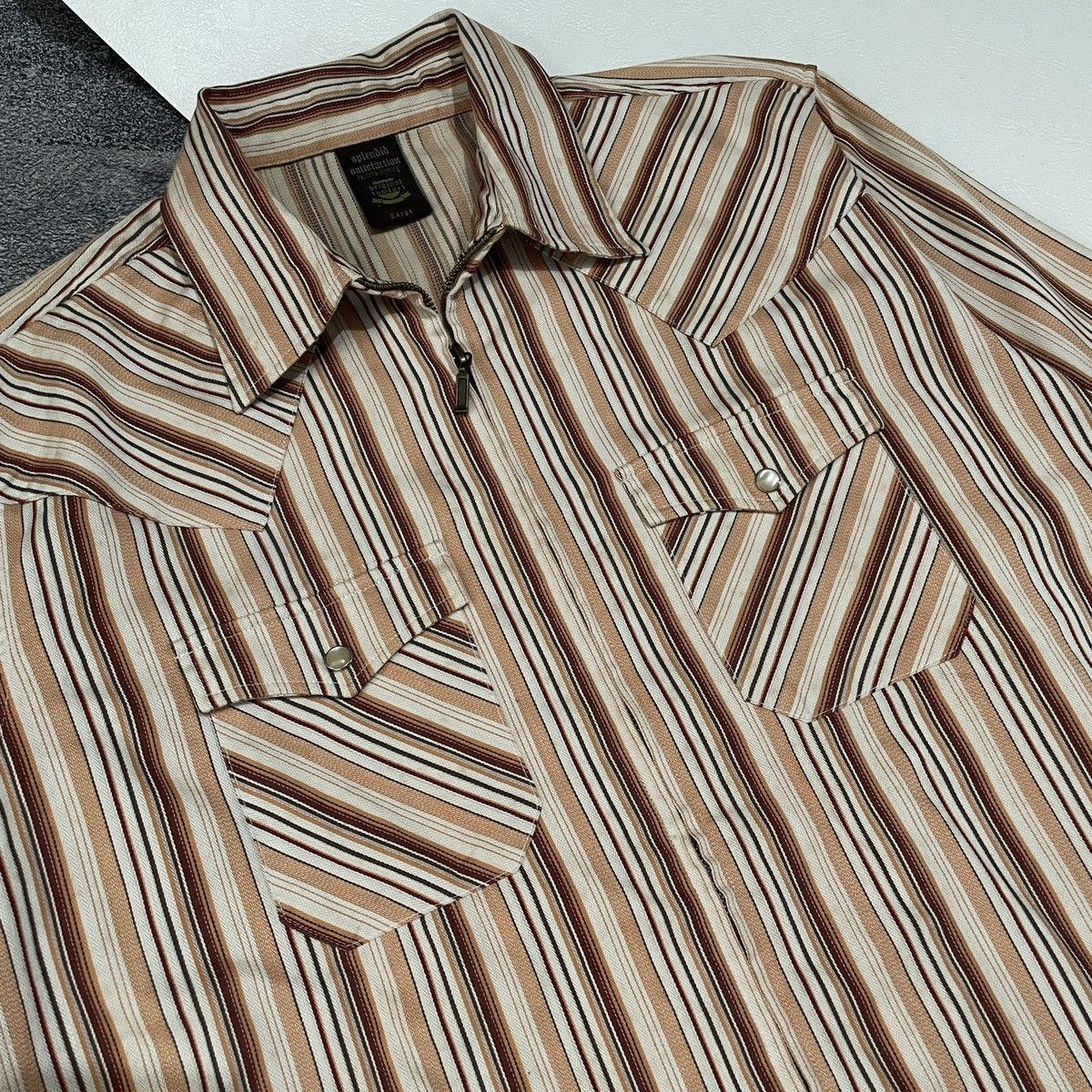 If Six Was Nine Vintage japanese punk splendid satisfaction stripe Ls Shirt Size US L / EU 52-54 / 3 - 3 Thumbnail