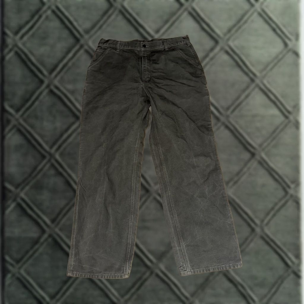 Carhartt VINTAGE Carhartt Pants Carpenter Original Fit Canvas Duck MOS Green Size 38X32 Y2K B11 Mens Size US 38 / EU 54 - 1 Thumbnail
