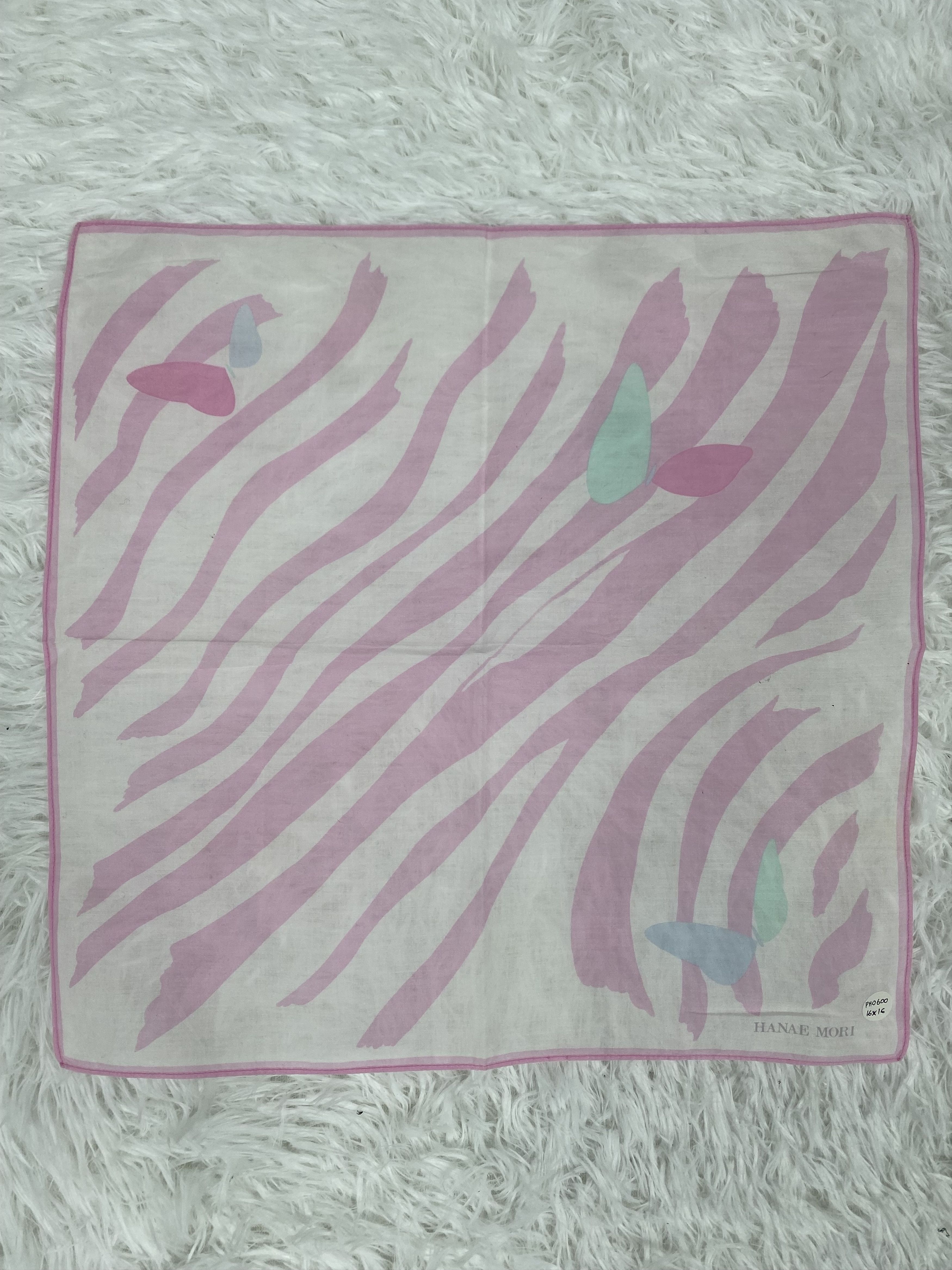 Hanae Mori Vintage Hanae Mori Handkerchief Neckerchief PH0600 Size ONE SIZE - 3 Thumbnail