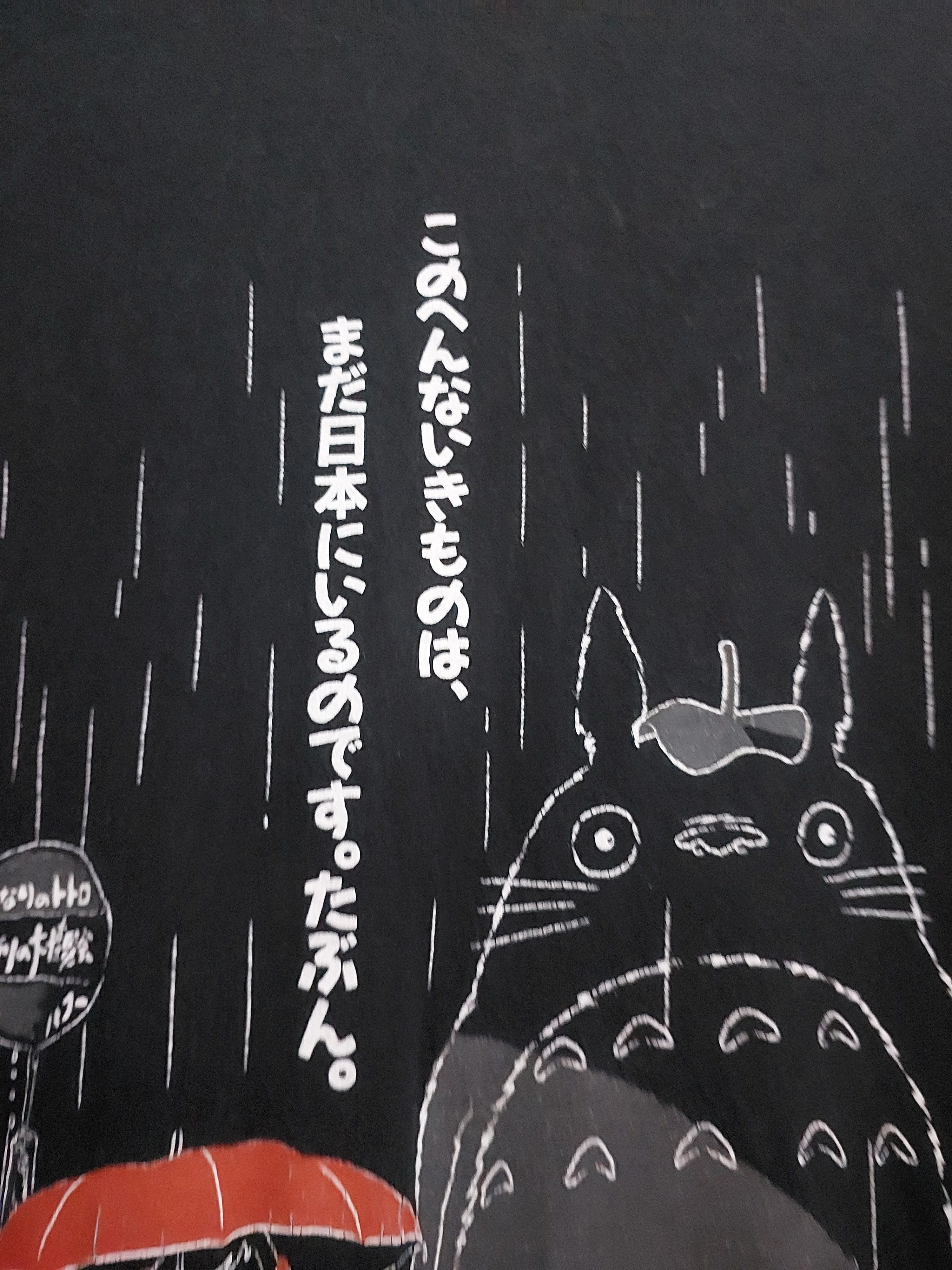 Vintage MY NEIGHBOUR TOTORO ANIME STUDIO GHIBLI MOVIE T-SHIRT Size US M / EU 48-50 / 2 - 6 Thumbnail