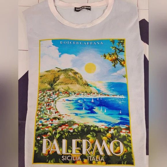 Dolce & Gabbana Dolce and Gabana Italian Postcard Collection tshirt, L/XL Size US XL / EU 56 / 4 - 1 Thumbnail