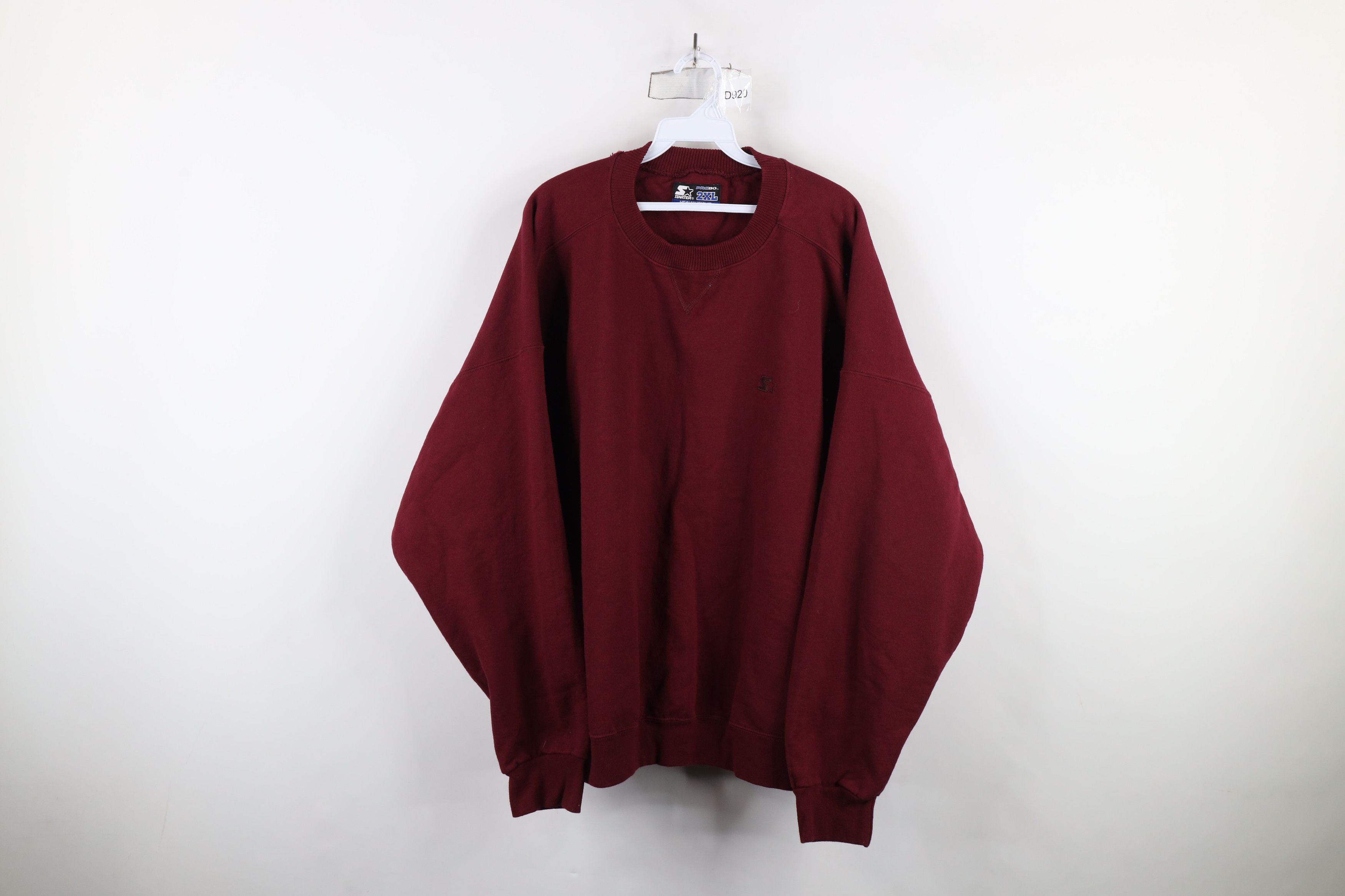 Starter × Vintage Vintage 90s Starter Blank Heavyweight Crewneck Sweatshirt Size US XXL / EU 58 / 5 - 1 Thumbnail