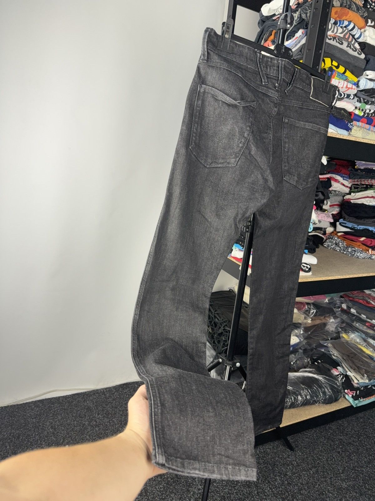 Replay Luxury 00s Replay Black Denim pants Jeans W34 Vintage Italy Size US 34 / EU 50 - 7 Thumbnail