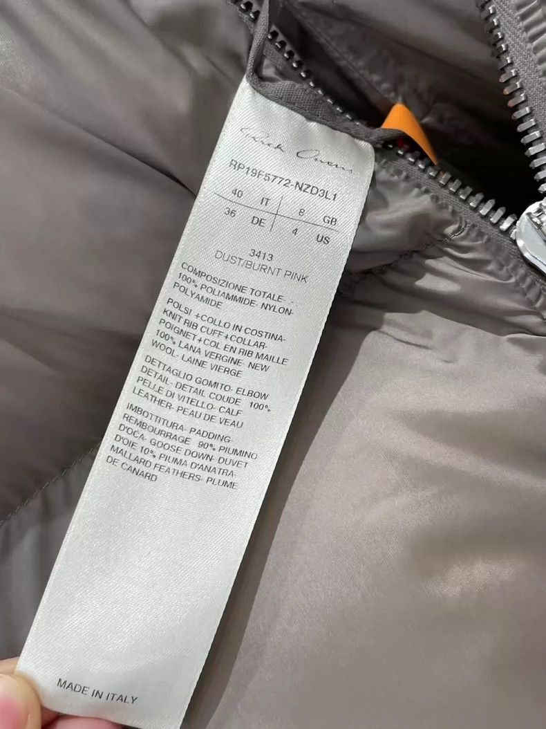 Rick Owens Rick Owens Suede splicing down jacket-2506 Size S / US 4 / IT 40 - 7 Thumbnail