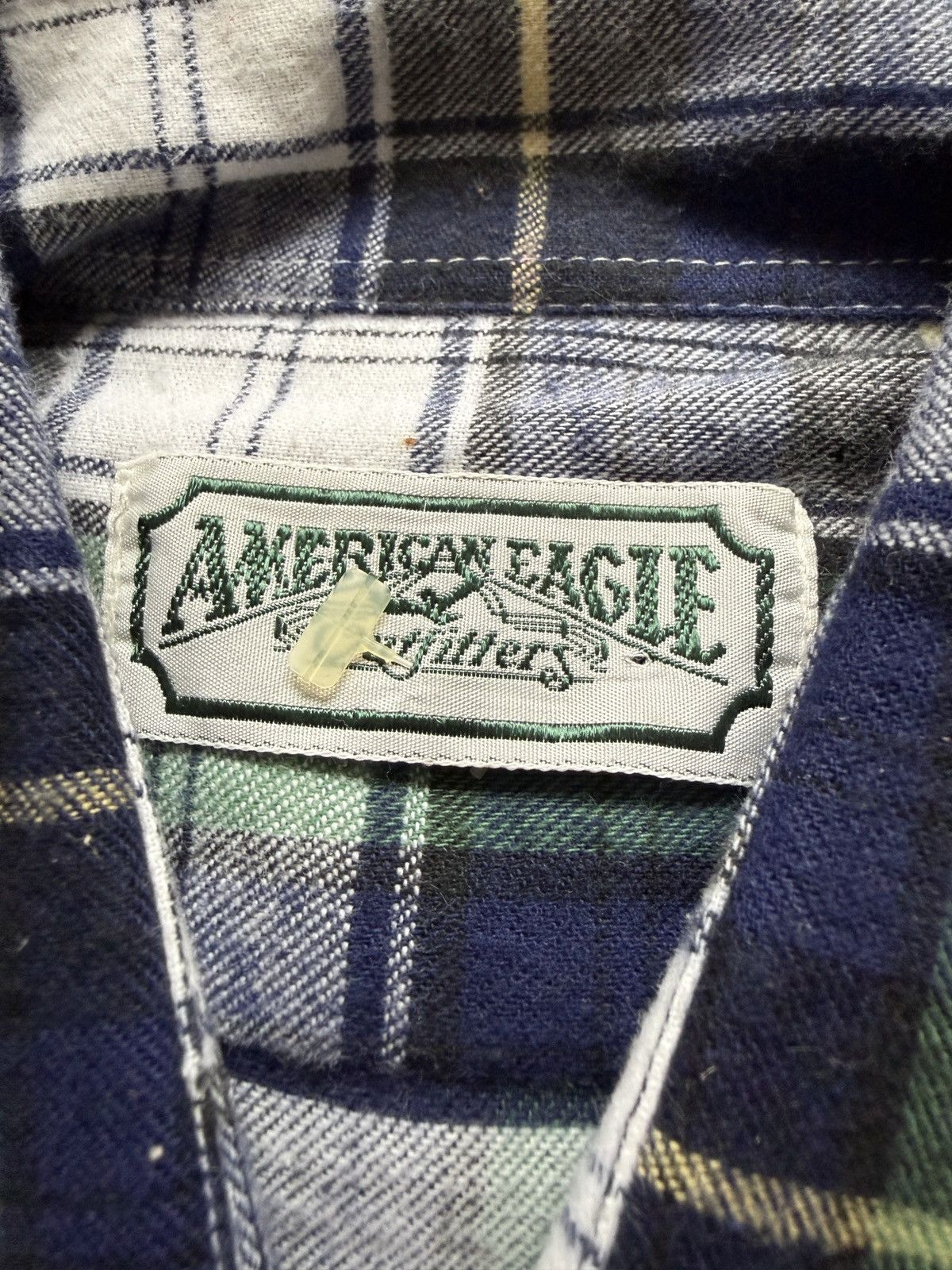 American Eagle Outfitters Deadstock Vintage 80s American Eagle Button Up Flannel Shirt Size US M / EU 48-50 / 2 - 2 Thumbnail