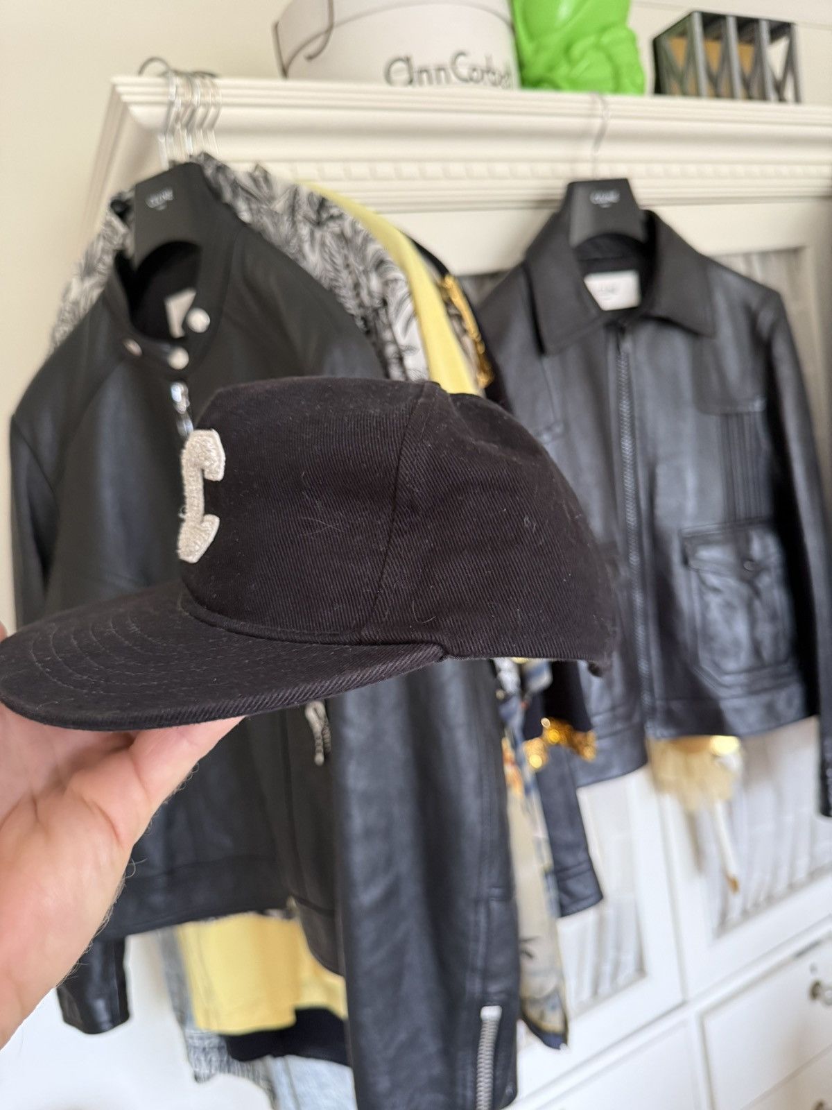 Celine $590 Celine C logo embroidered baseball cap Hedi Slimane M Size ONE SIZE - 4 Thumbnail
