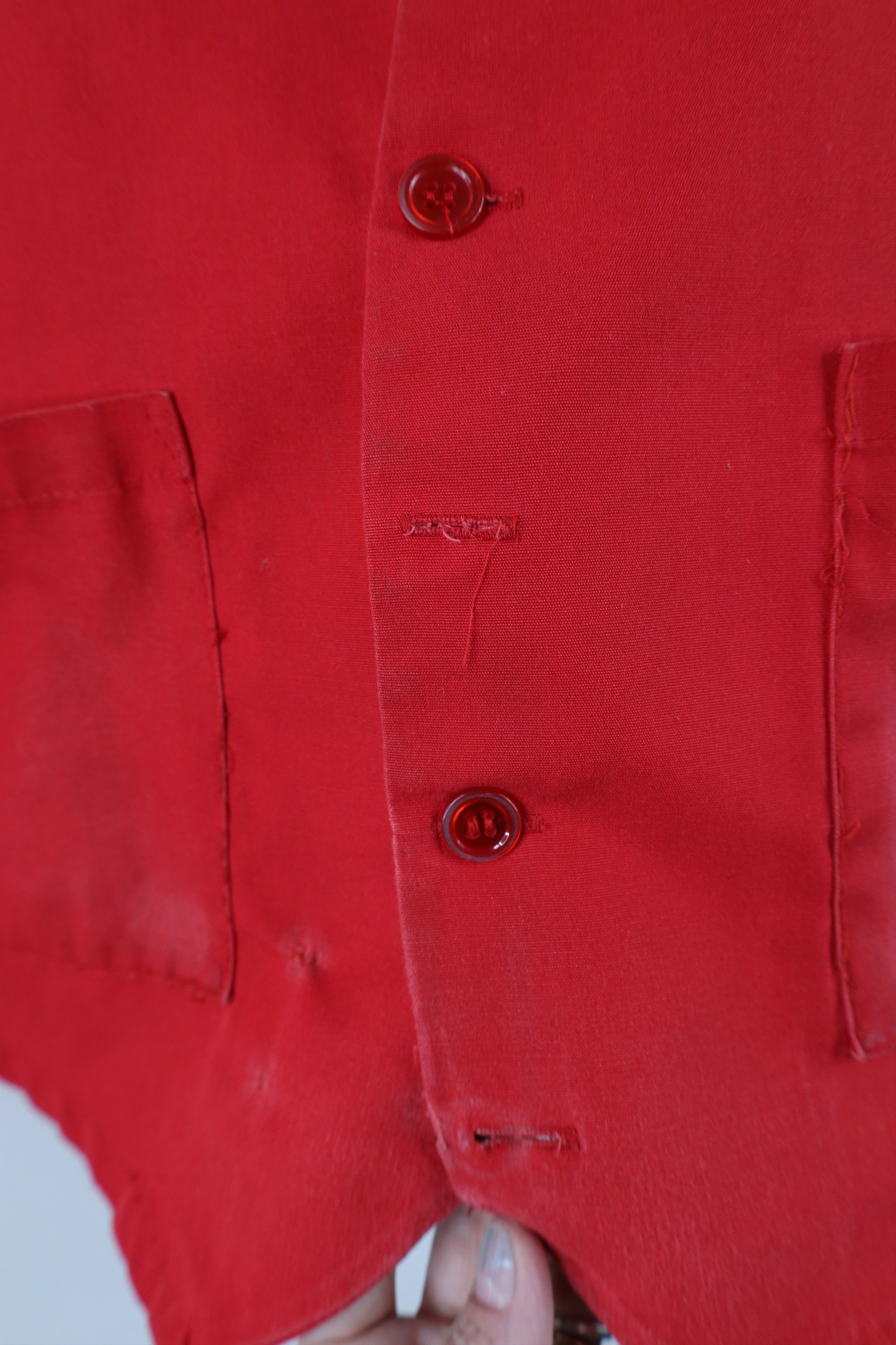 Vintage Vintage 90s Streetwear Super K Mart Center Greeter Vest Red Size US L / EU 52-54 / 3 - 6 Thumbnail
