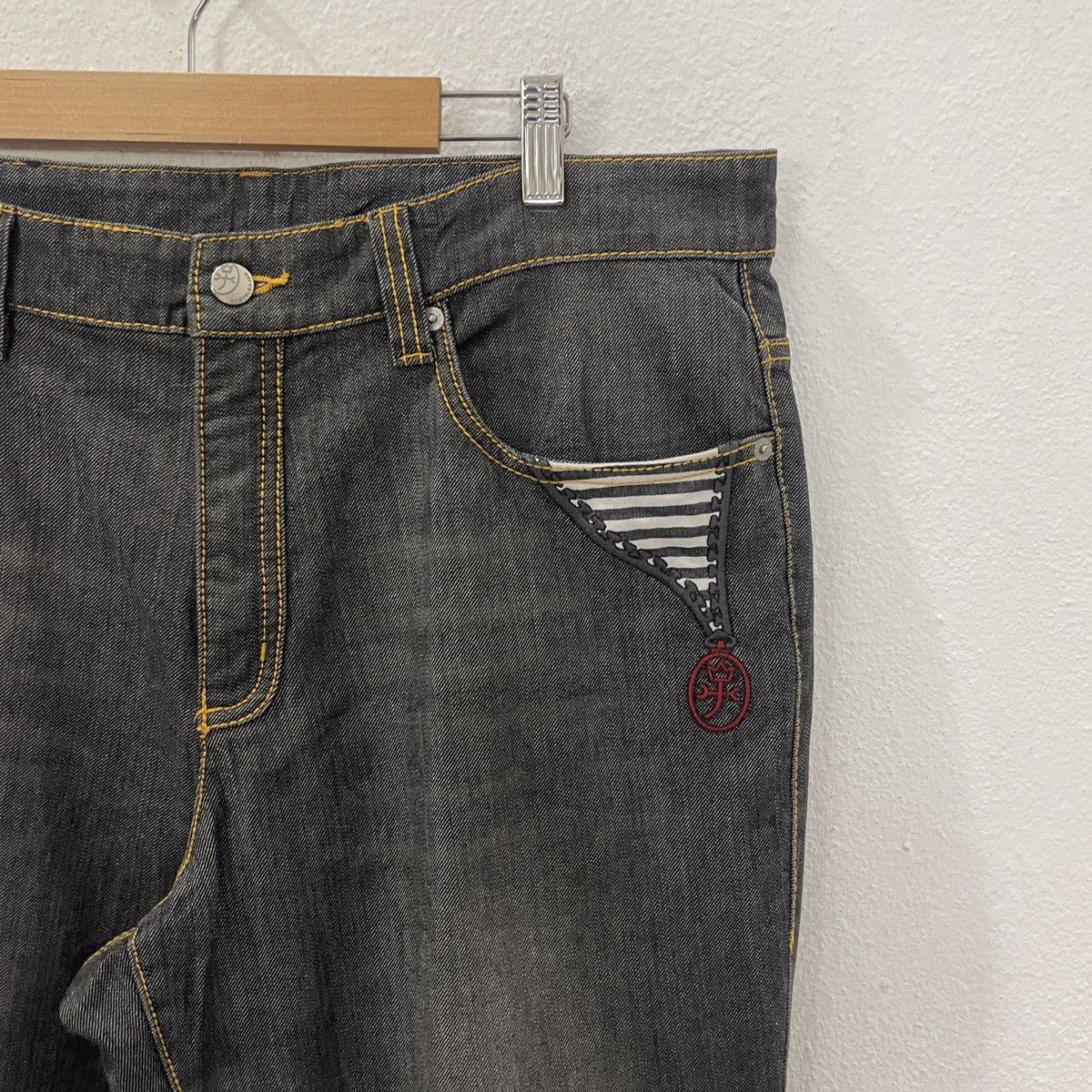Jean Charles De Castelbajac Vintage Castelbajac Denim Jeans Size US 36 / EU 52 - 2 Thumbnail