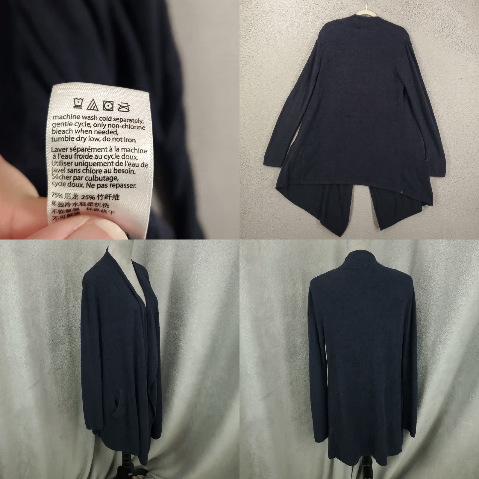 Vintage Barefoot Dreams CozyChic Lite Island Wrap Cardigan Womans Medium Small Size M / US 6-8 / IT 42-44 - 8 Thumbnail
