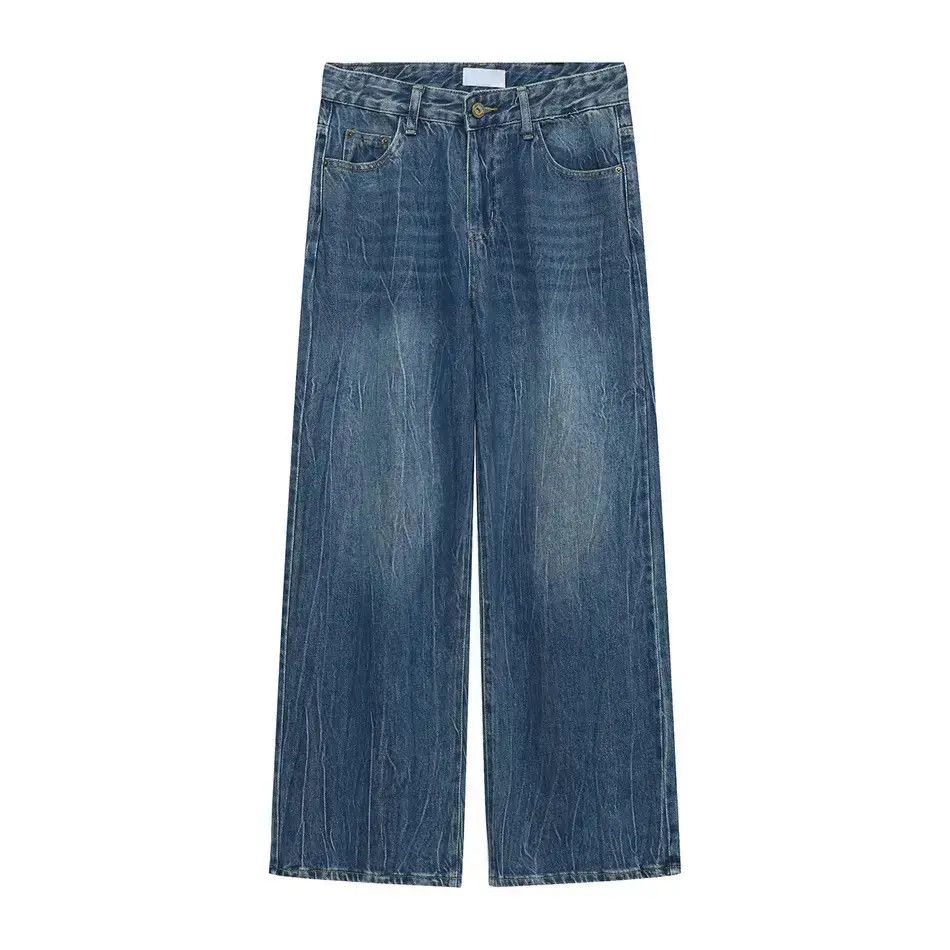 Japanese Brand Retro loose high street wide leg jeans Size US 32 / EU 48 - 6 Thumbnail