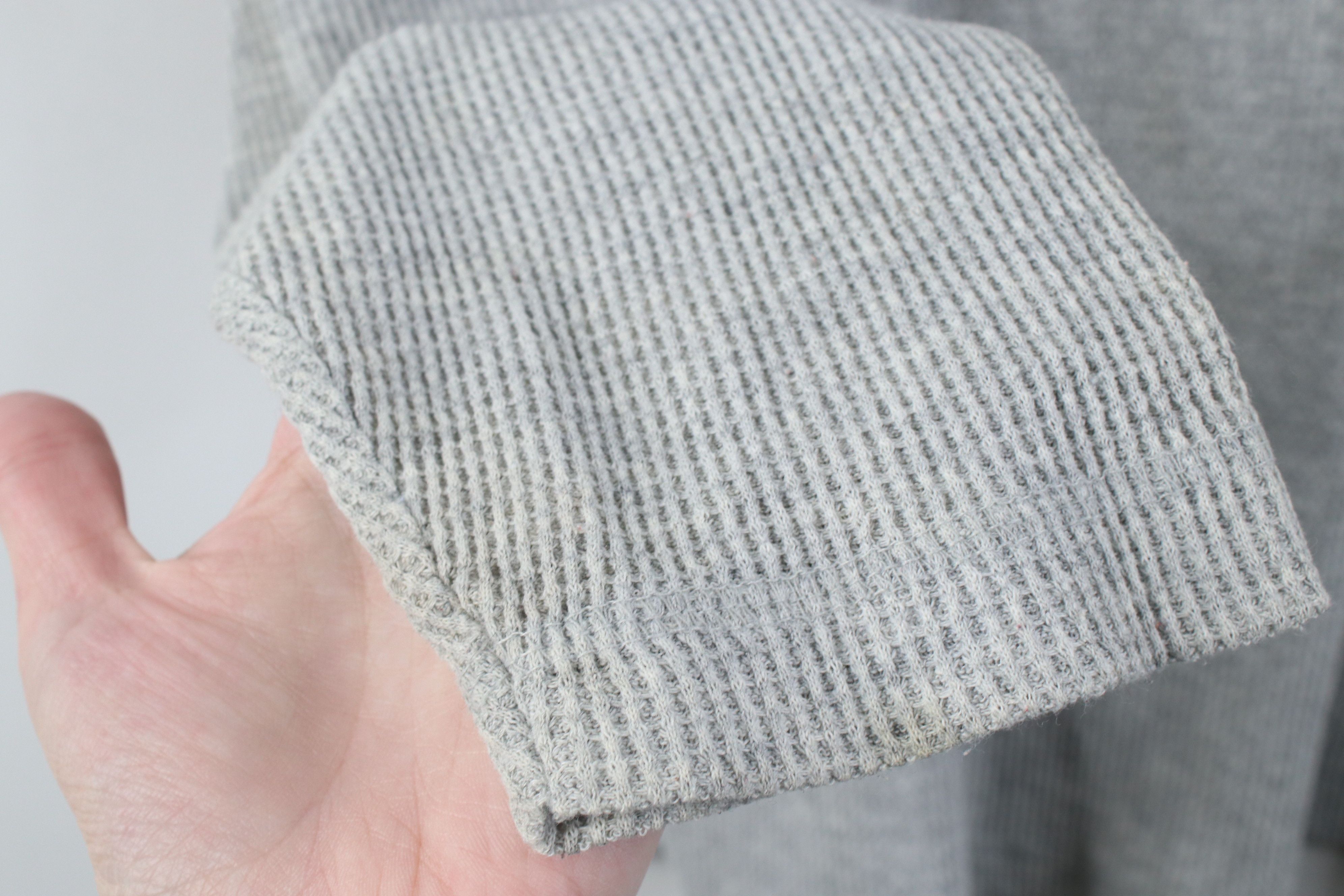 Vintage Vintage 90s Streetwear Thermal Waffle Knit Henley T-Shirt Size L / US 10 / IT 46 - 9 Thumbnail