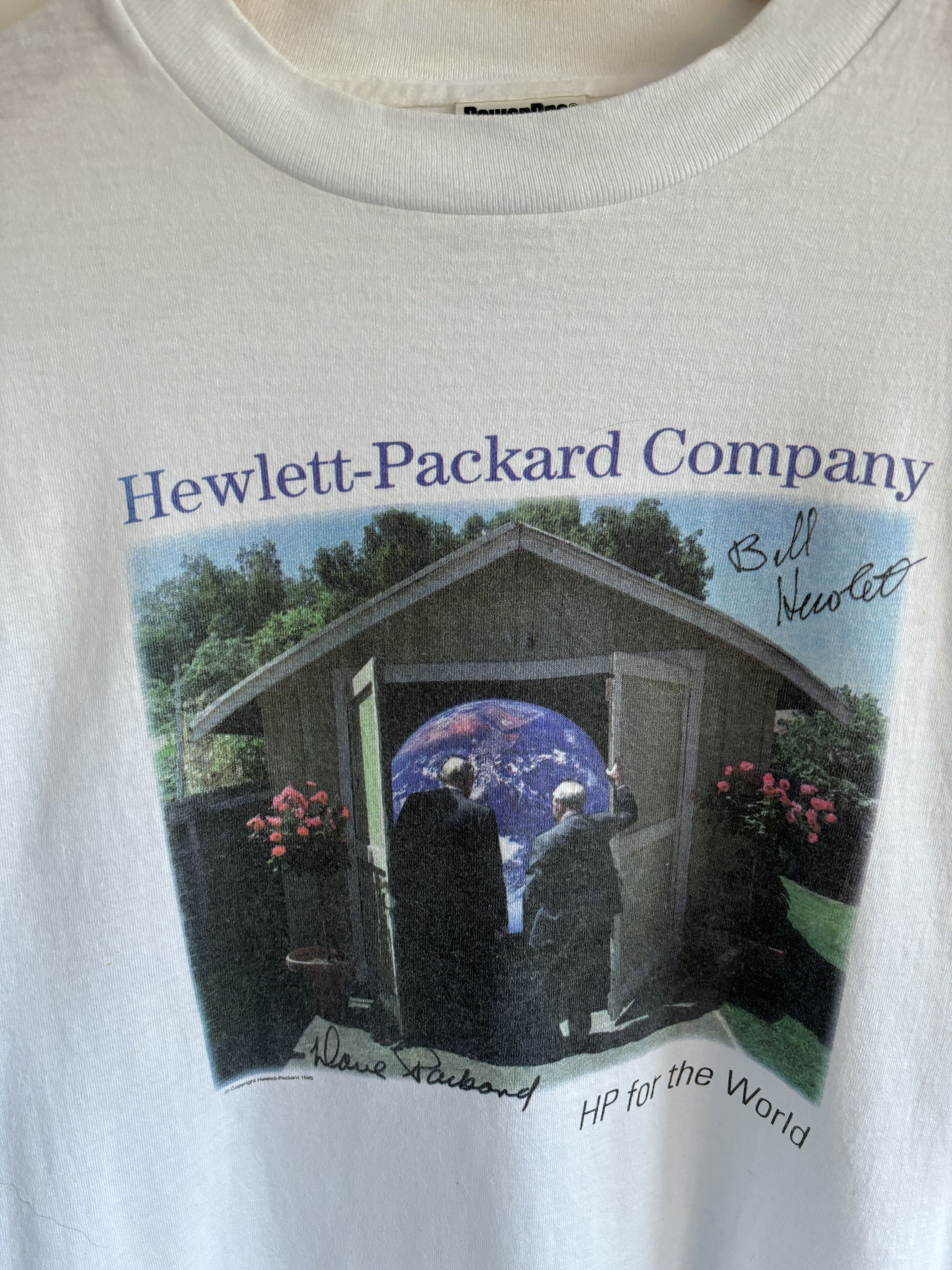 Apple Vintage Hewlett Packard HP Company 1995 Tee Size US L / EU 52-54 / 3 - 3 Thumbnail